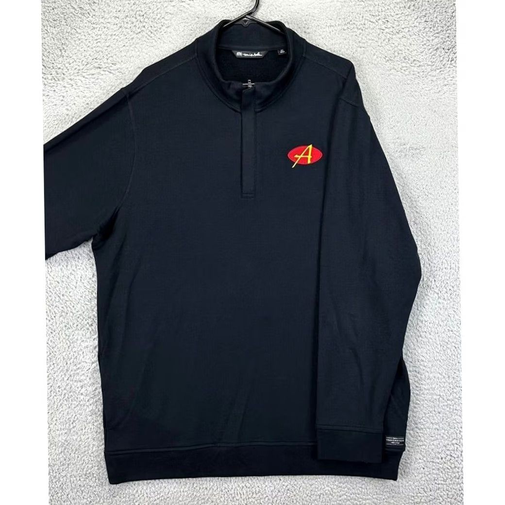 TravisMathew Travis Mathew Sweater Adult 2XL Black 1/4 Zip Pullover Men Size US XXL / EU 58 / 5 - 3 Thumbnail