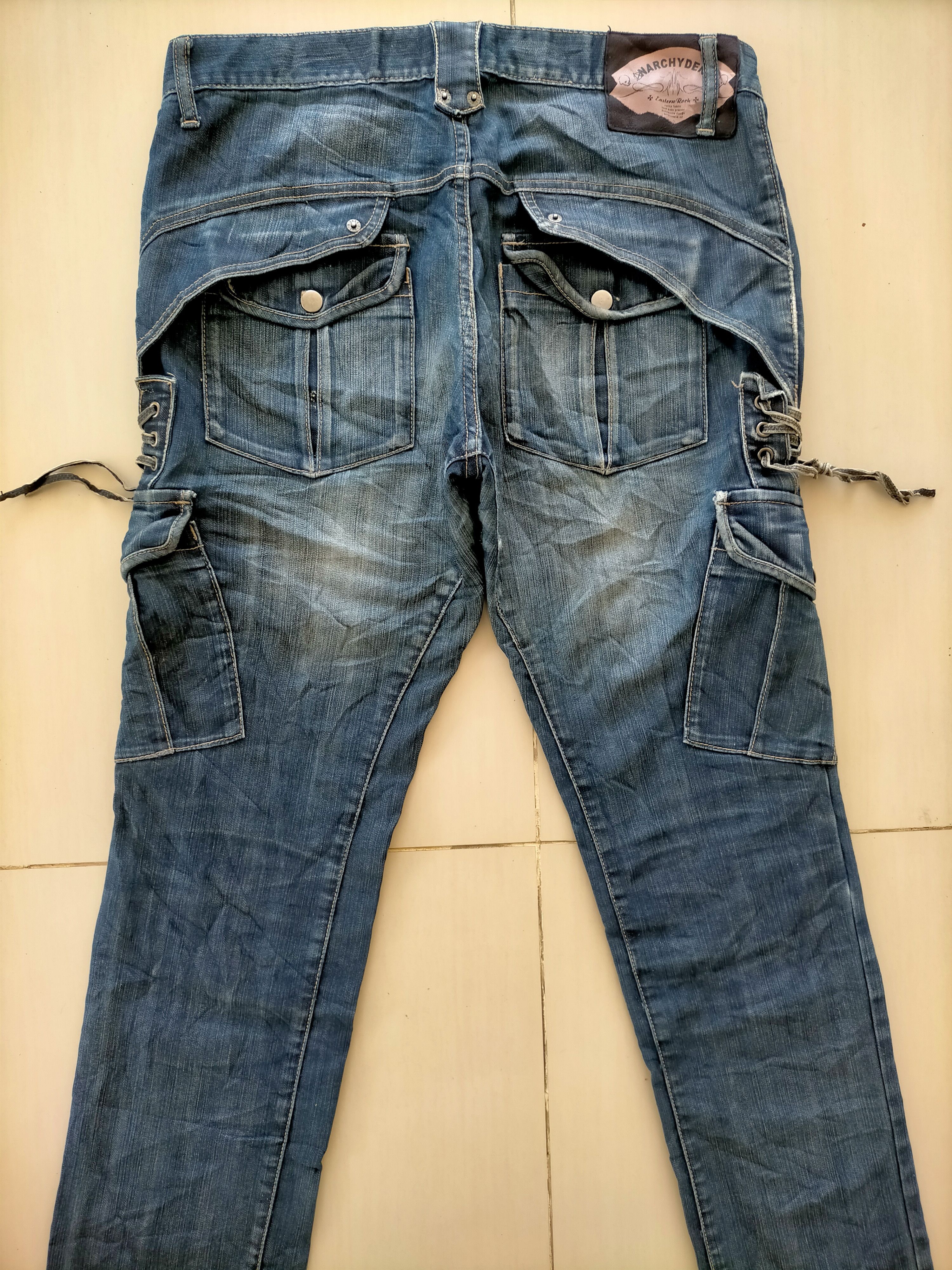 PPFM PPFM Japan Cargo Punk Style Denim Jeans Size US 32 / EU 48 - 13 Thumbnail