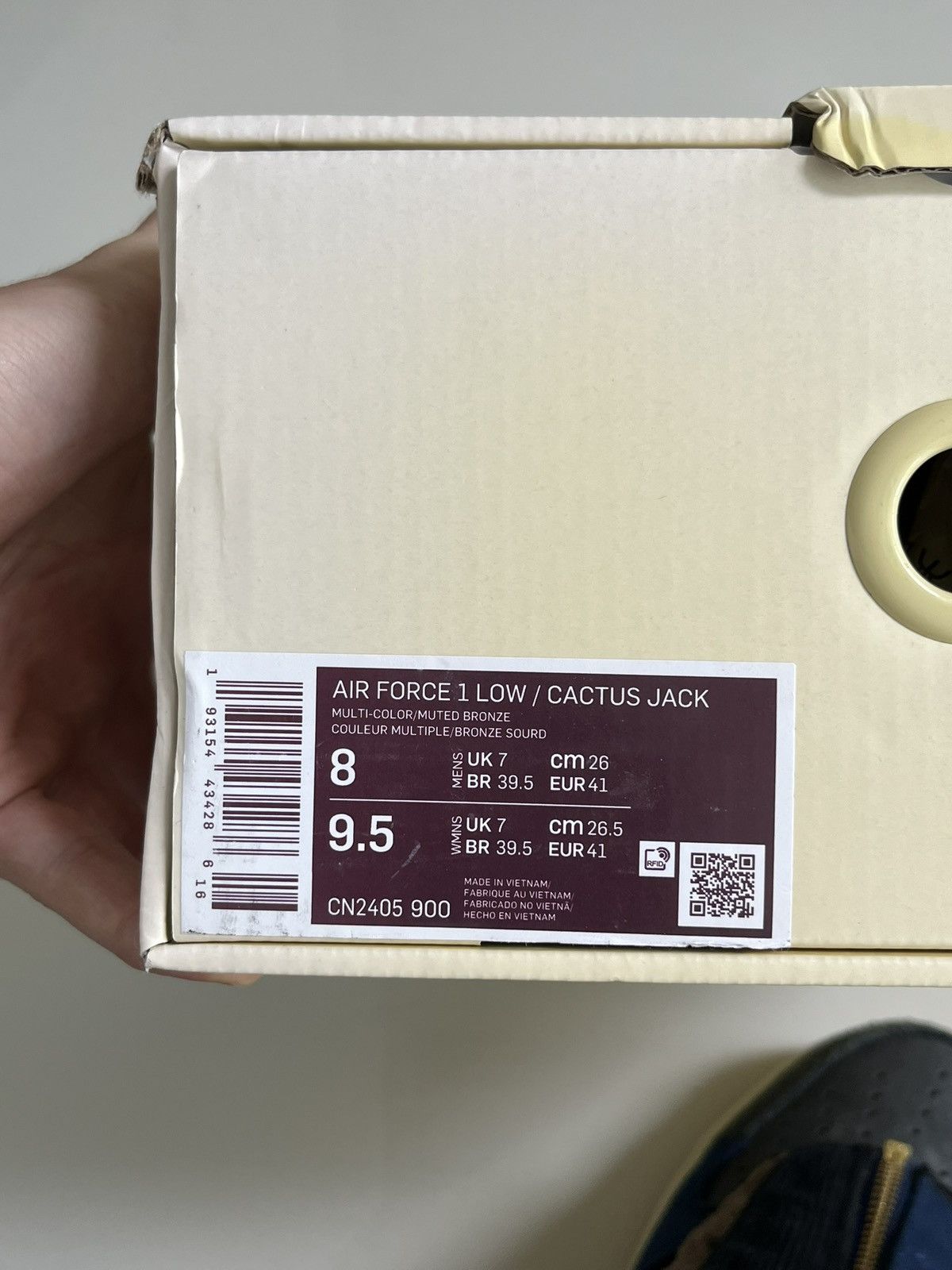 Nike × Travis Scott Nike Air Force 1 Low Travis Scott Cactus Jack Size US 8 / EU 41 - 14 Thumbnail