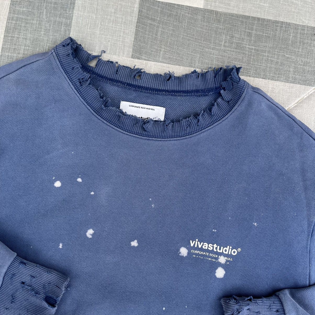 Vivastudio Vivastudio Destroyed Flame Dye Sweaters Size US L / EU 52-54 / 3 - 3 Thumbnail