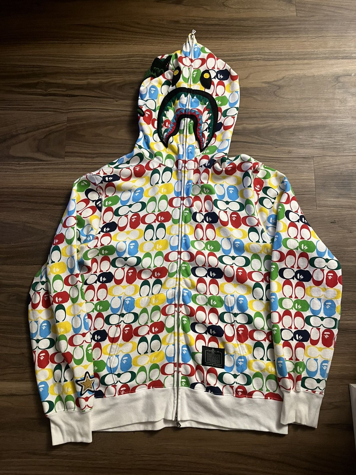 Bape × Coach BAPE × COACH Shark Full Zip Hoodie a bathing ape
