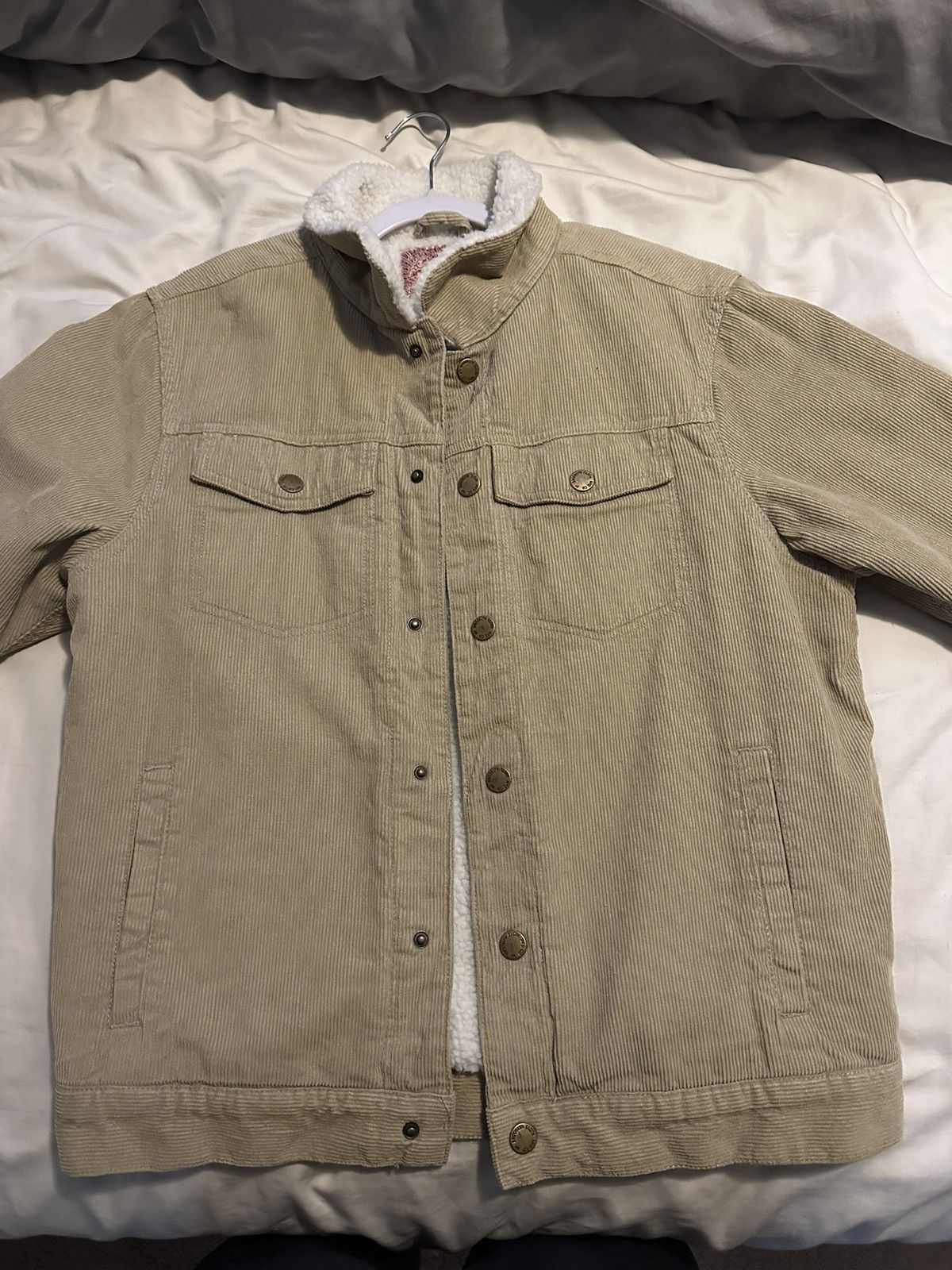 Brooklyn Cloth Khaki Sherpa Jacket Size US L / EU 52-54 / 3 - 1 Thumbnail