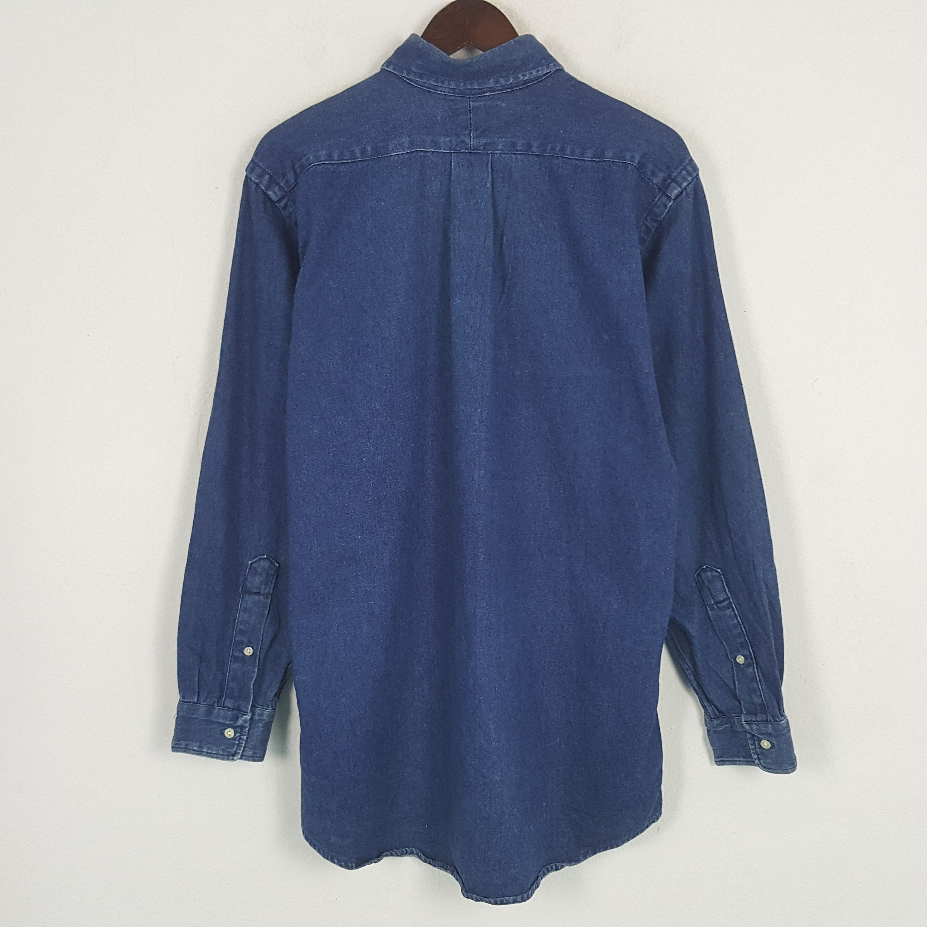 Polo Ralph Lauren × Vintage Vintage Polo Country Ralph Lauren Denim Button Up Shirt Size US M / EU 48-50 / 2 - 3 Thumbnail