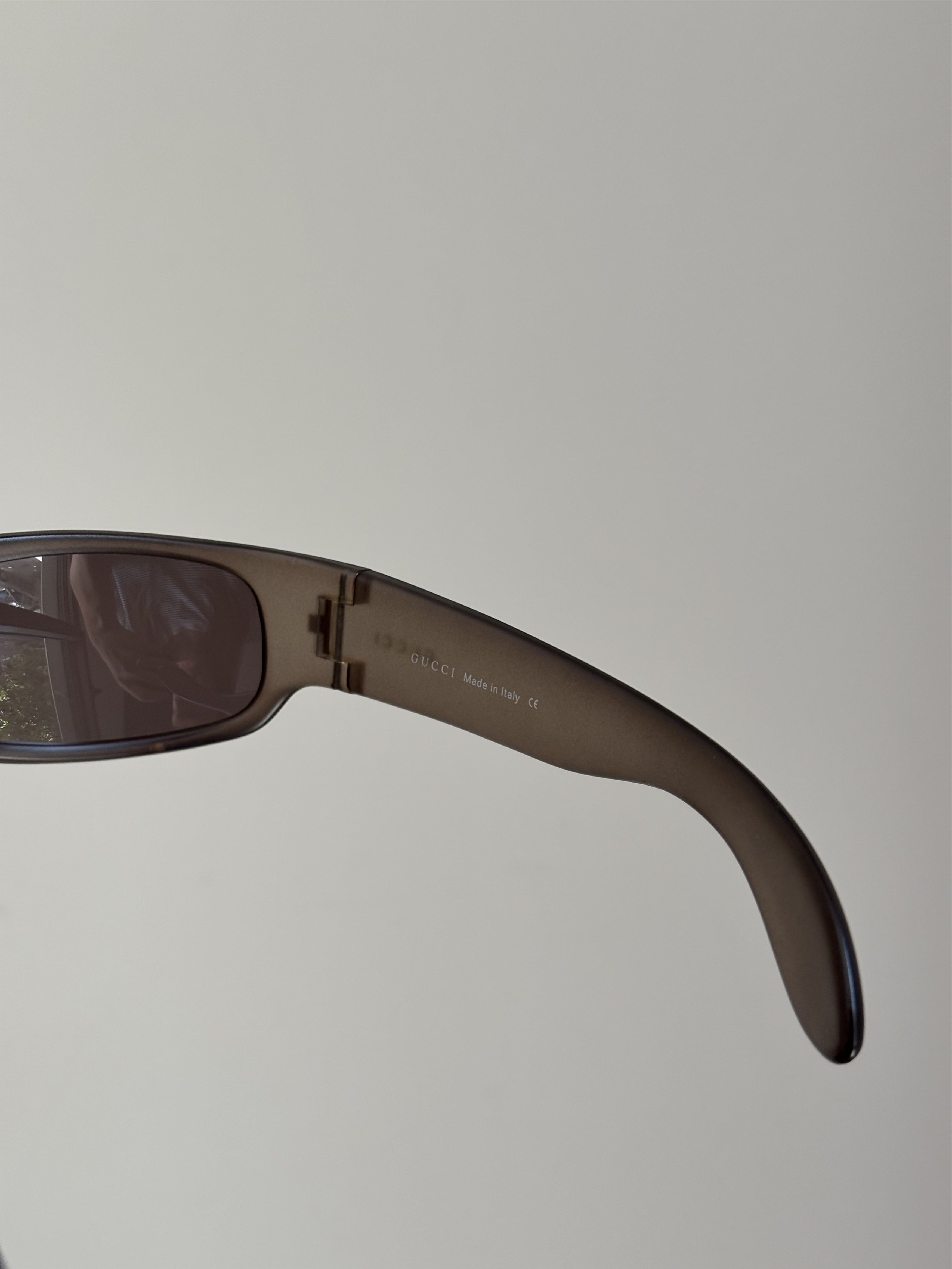 Gucci Gucci Sunglasses Mask Shield Sport Bike Pop Vintage Size ONE SIZE - 6 Thumbnail