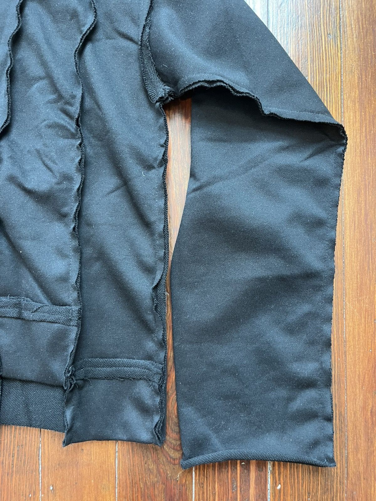 Other Black Reconstructed Loose Fit Gold Zipper Long Sleeve Hoodie Size US XL / EU 56 / 4 - 4 Thumbnail