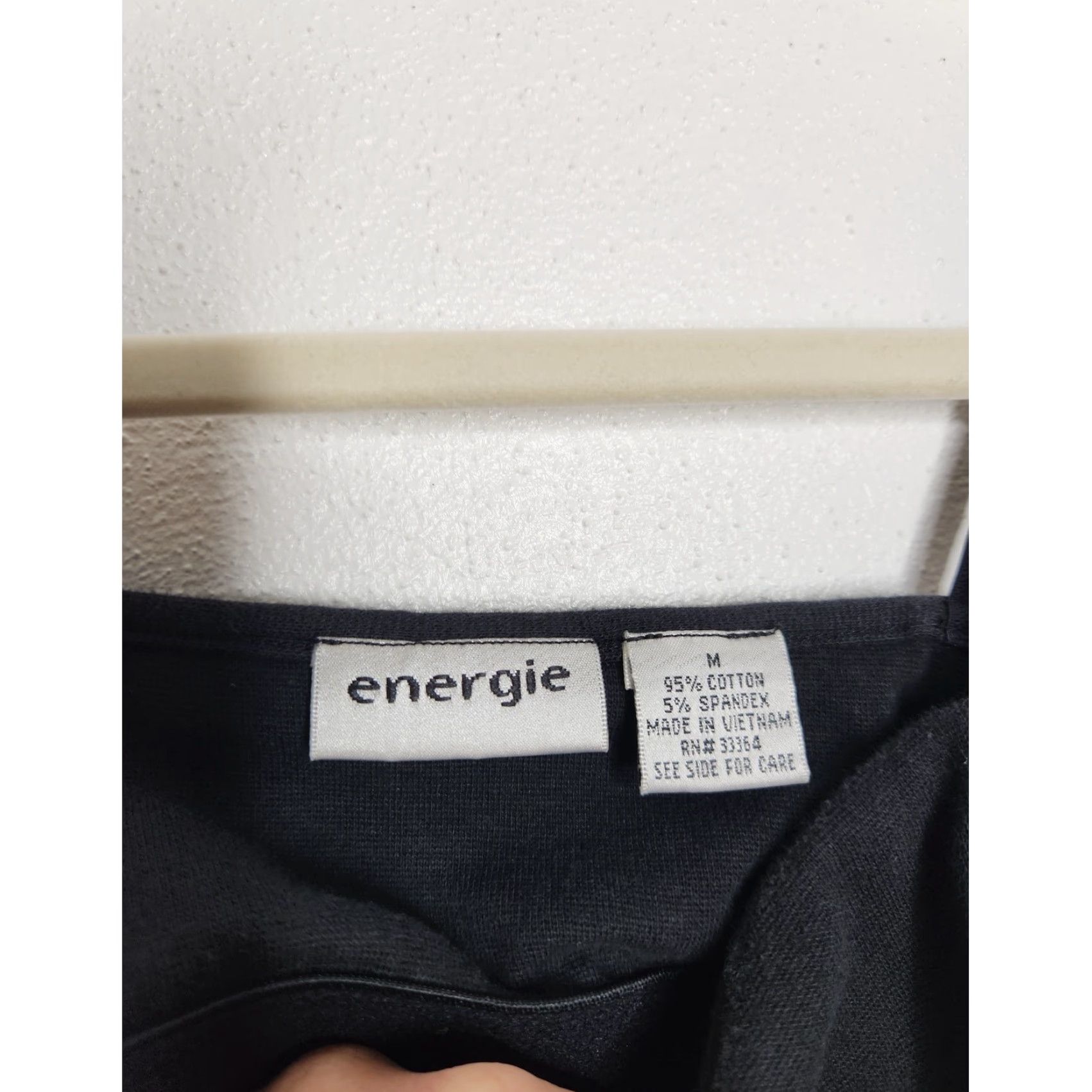 Energie VINTAGE Energie Tank Top Cami Medium Black Stretch Fairy Goth Emo 90s 00s Tank Womens M Black Energy Size M / US 6-8 / IT 42-44 - 5 Thumbnail