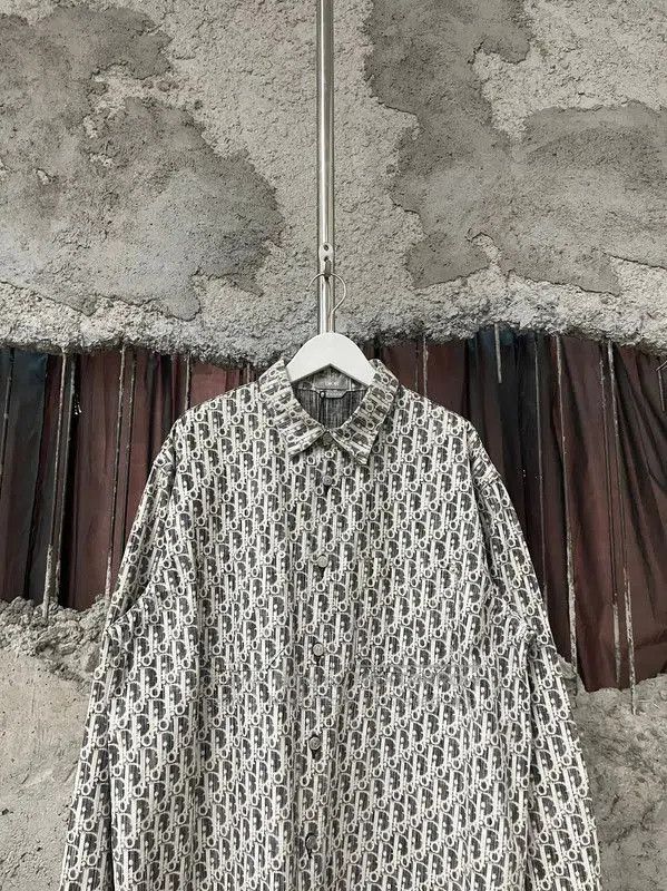 Dior Dior Multi-Color Cotton Long Sleeve Shirt . Size US M / EU 48-50 / 2 - 3 Thumbnail