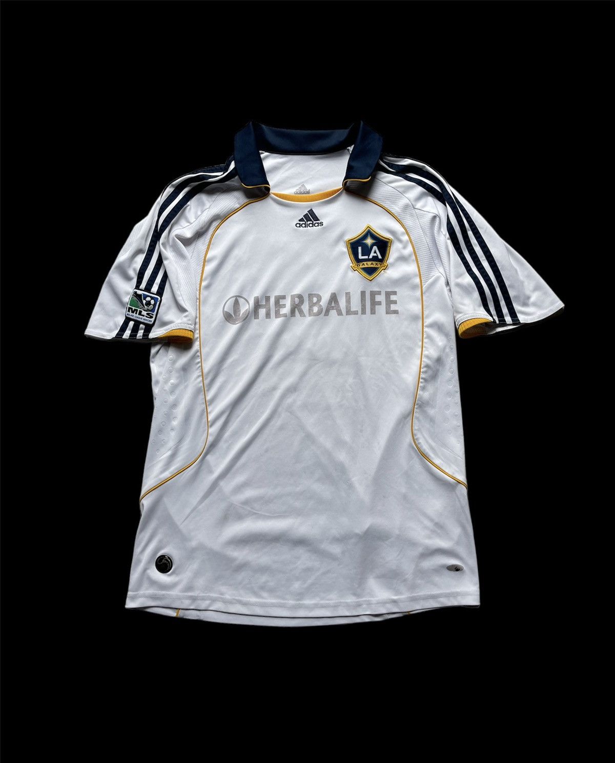 Adidas × Vintage 2008 Adidas LA Galaxy #23 Beckham white soccer jersey rare Size US L / EU 52-54 / 3 - 3 Thumbnail