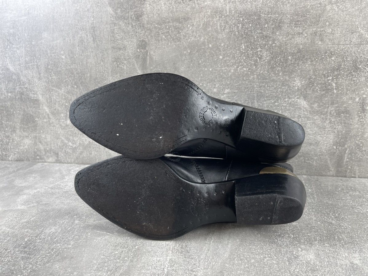Buttero Buttero Italian Western Black Leather Cuban Heel Ankle Boots Size US 6.5 / IT 36.5 - 8 Thumbnail
