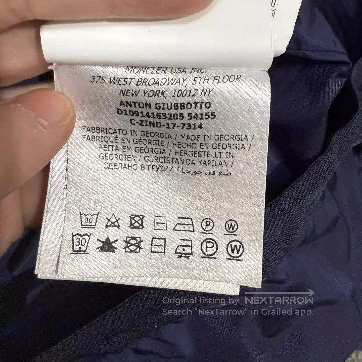 Moncler Blue Hooded Light Jacket with Striped Zipper. Size US S / EU 44-46 / 1 - 4 Thumbnail