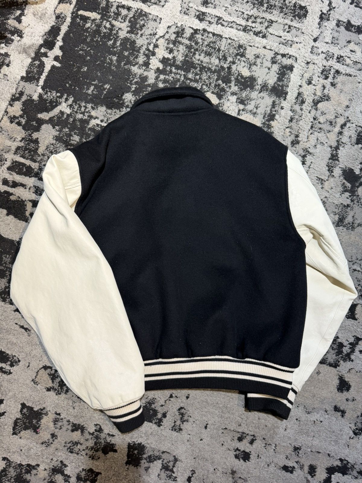 Rhude RHUDE Varsity Leather Jacket Size US L / EU 52-54 / 3 - 3 Thumbnail