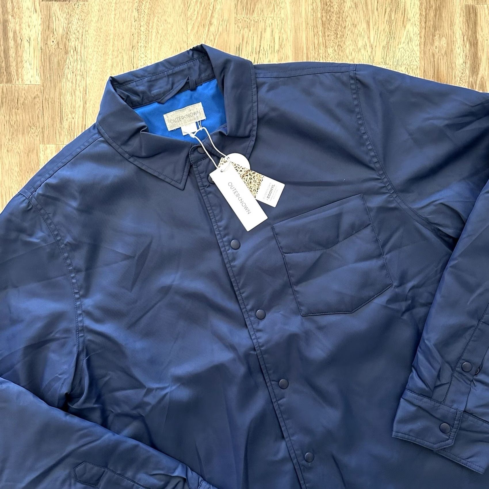 Outerknown Outerknown Nylon Shirt Jacket Mens M Blue OK Origin Shacket Kelly Slater Jacket Size US M / EU 48-50 / 2 - 2 Thumbnail