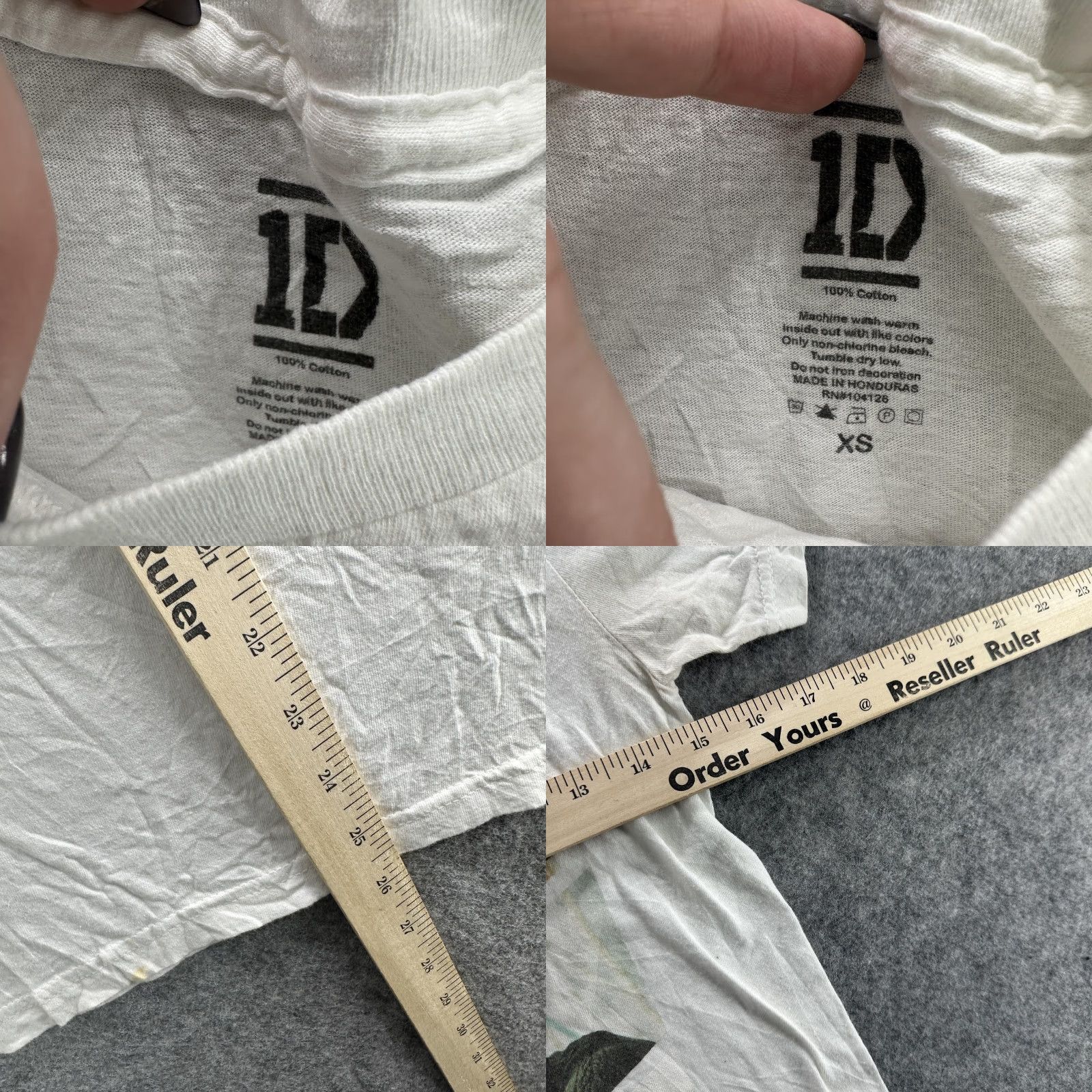 Vintage One Direction T-Shirt Womens XS White Band Graphic Tee Pop Music Concert 1D Tour Size XS / US 0-2 / IT 36-38 - 8 Thumbnail