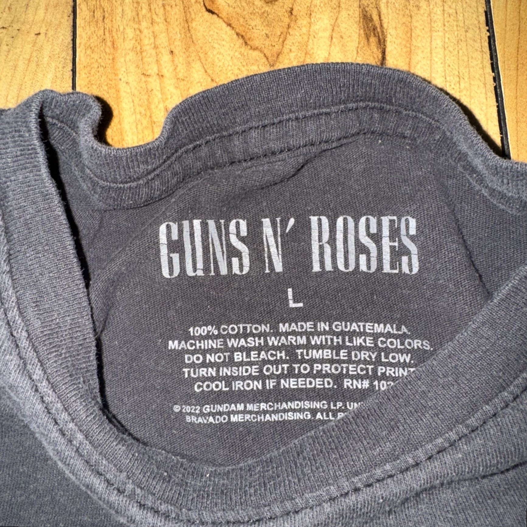 Vintage Guns N’ Roses T-Shirt Black L Men 20x24 Sweet Child O’ Mine Rose Vintage Fade Size US L / EU 52-54 / 3 - 4 Thumbnail