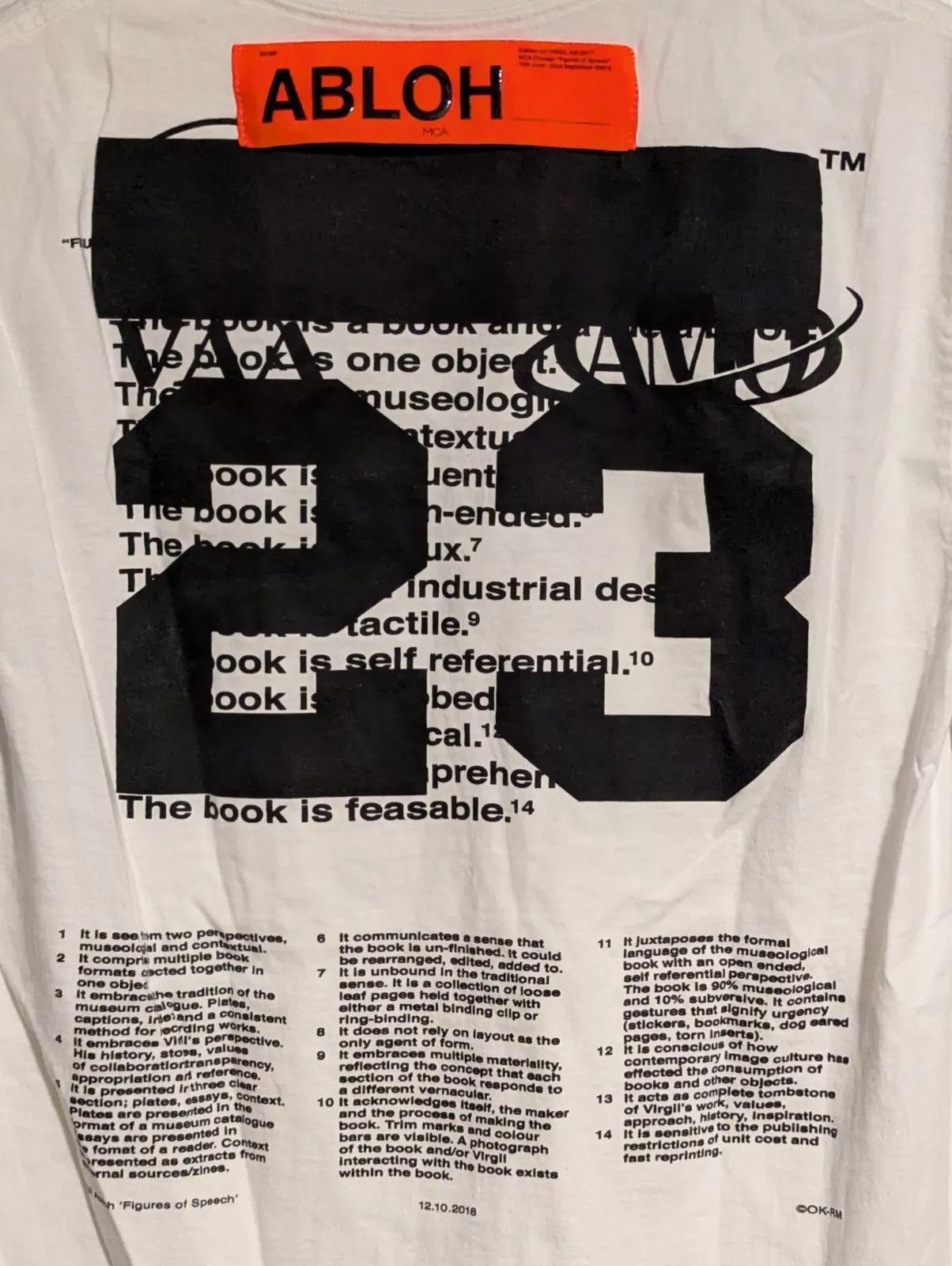 Virgil Abloh Virgil Abloh x MCA Figures of Speech Pyrex Team Tee (Bar) Size US M / EU 48-50 / 2 - 2 Thumbnail