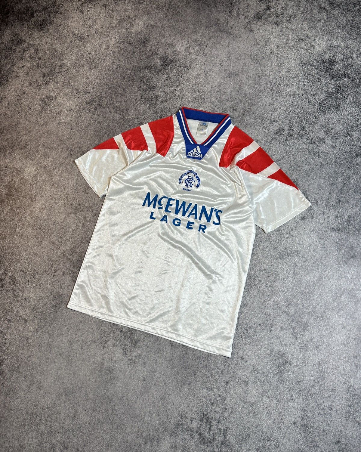 Adidas Vintage Soccer Jersey Adidas Equipment Glasgow Rangers 90s Size US L / EU 52-54 / 3 - 1 Thumbnail