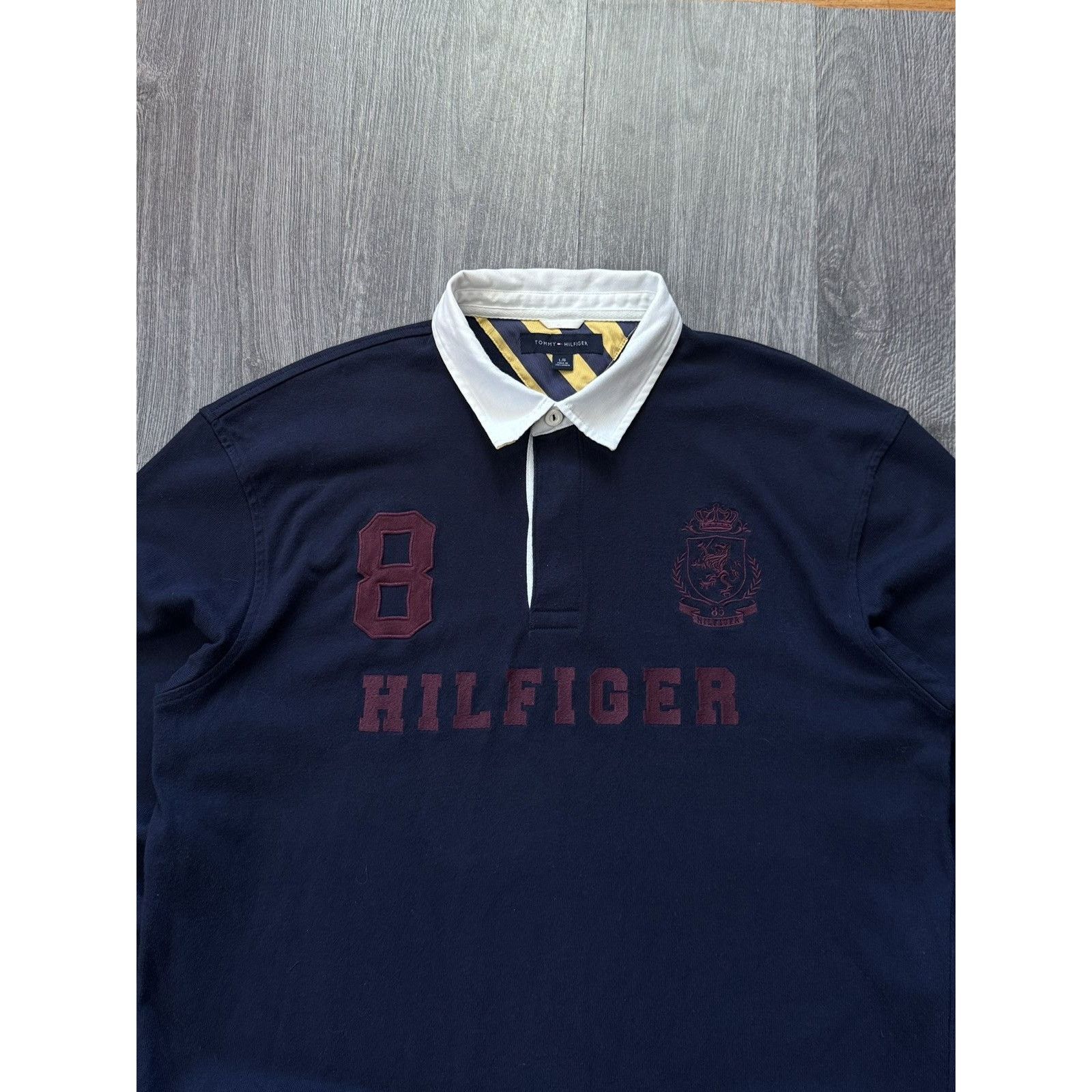 Tommy Hilfiger Vintage Navy Tommy Hilfiger Ralph Lauren style sweatshirt Size US L / EU 52-54 / 3 - 3 Thumbnail
