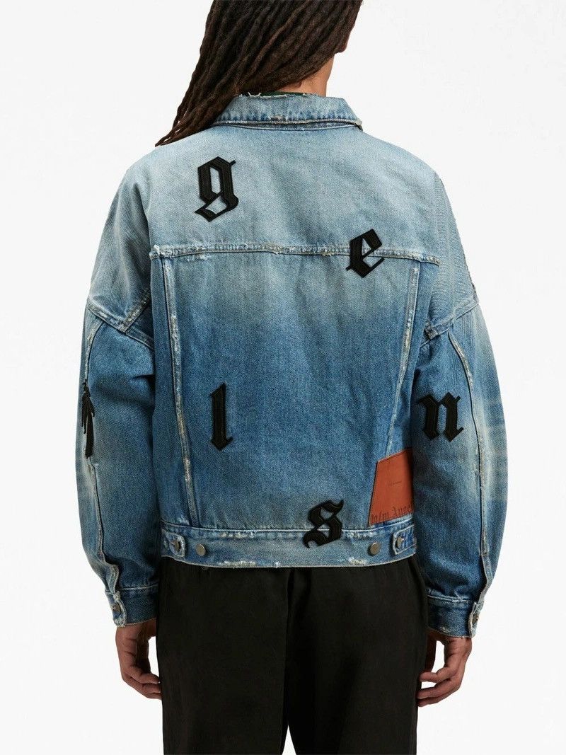 Palm Angels Palm Angels Logo Patch Denim Jacket Size US S / EU 44-46 / 1 - 2 Thumbnail