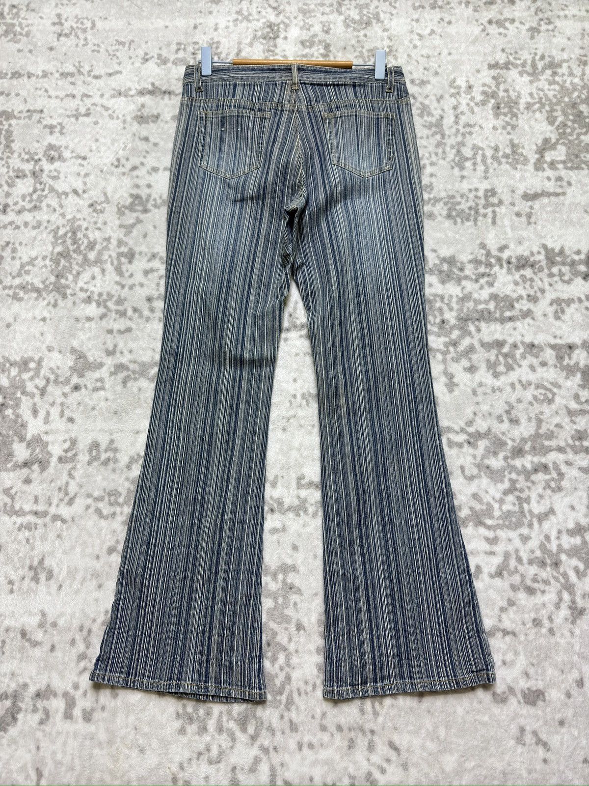 Japanese Brand Japanese Oririn Hickory Stripe Bootcut Archive Denim Jeans Size US 29 - 2 Thumbnail