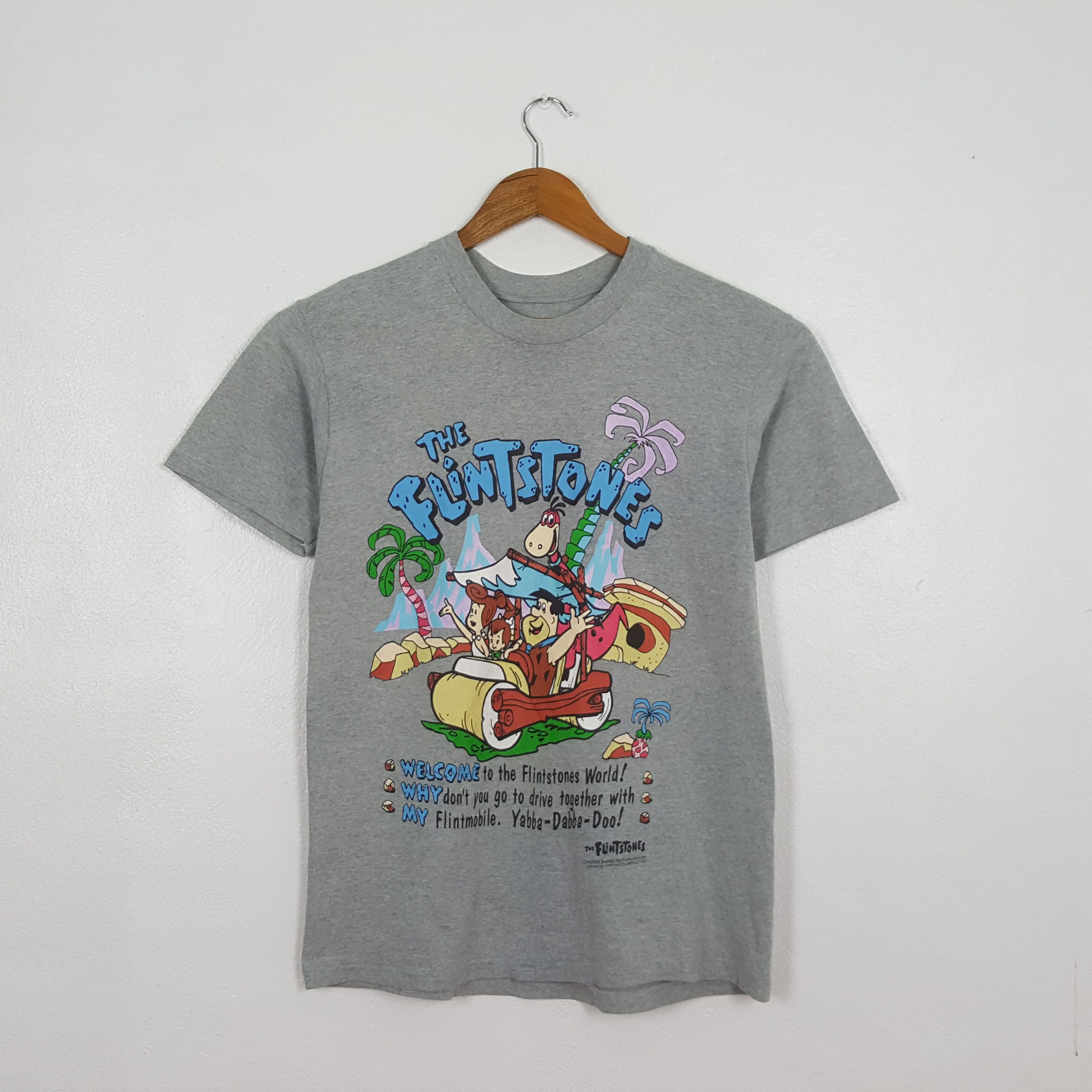 Vintage Vintage The Flintstones American Cartoon T-Shirt C319N10 Size US M / EU 48-50 / 2 - 1 Thumbnail