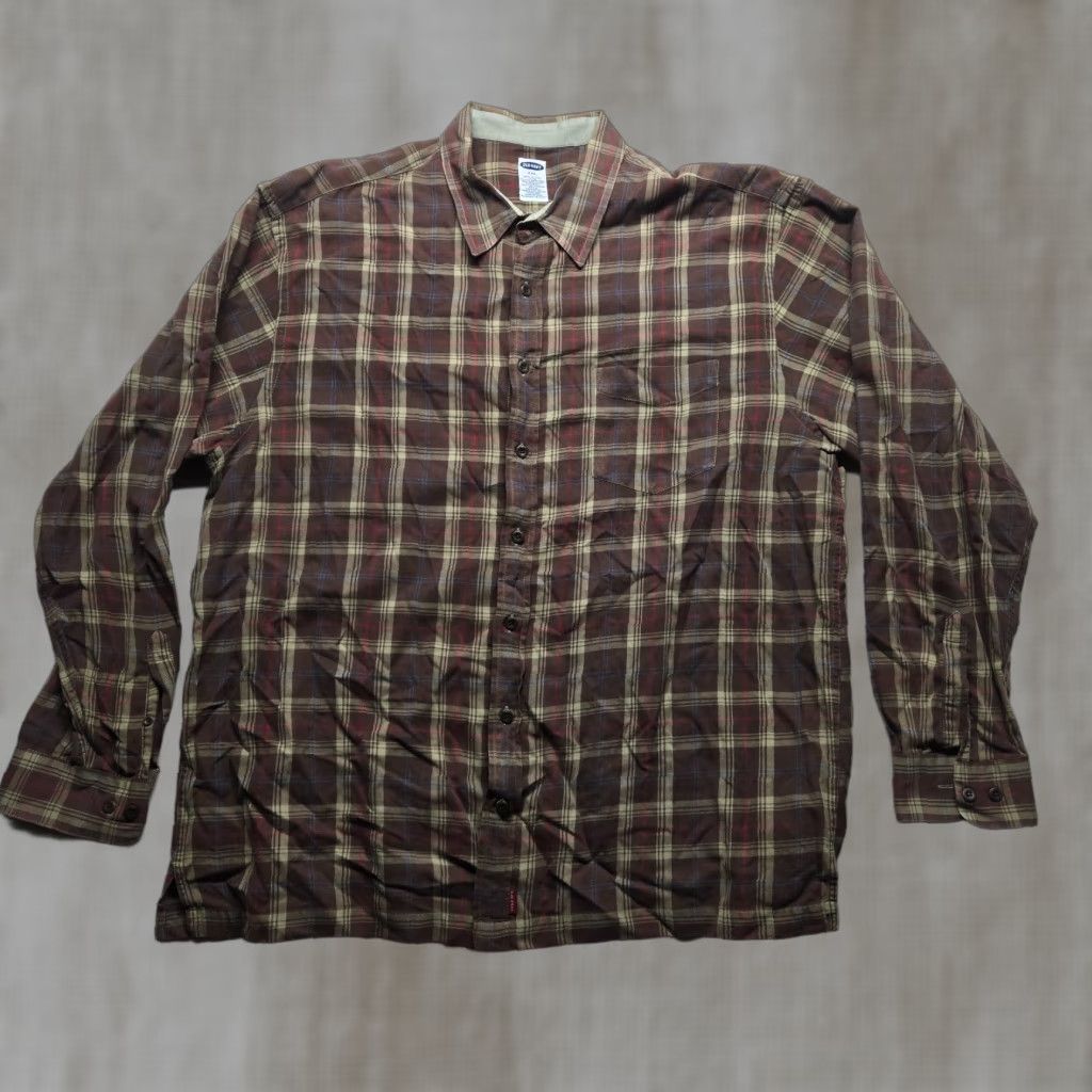 Old Navy VINTAGE Old Navy Shirt (Button-Up) Plaid Brown 2XL Adult Men Regular Size 2XL Brown Plaid Casual Classic Dad 90s? Size US XXL / EU 58 / 5 - 1 Thumbnail
