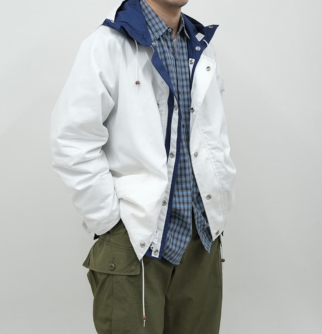 Beams Plus Beams Plus Reversible Sailing Jacket - Navy / White Size US XL / EU 56 / 4 - 5 Thumbnail