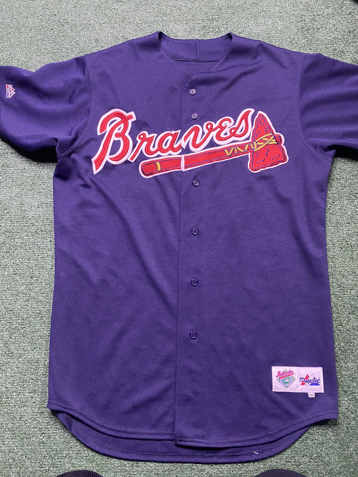 Authentic Rare Vintage Mitchell & Ness TBC Atlanta Braves Leo Mazzone Jersey