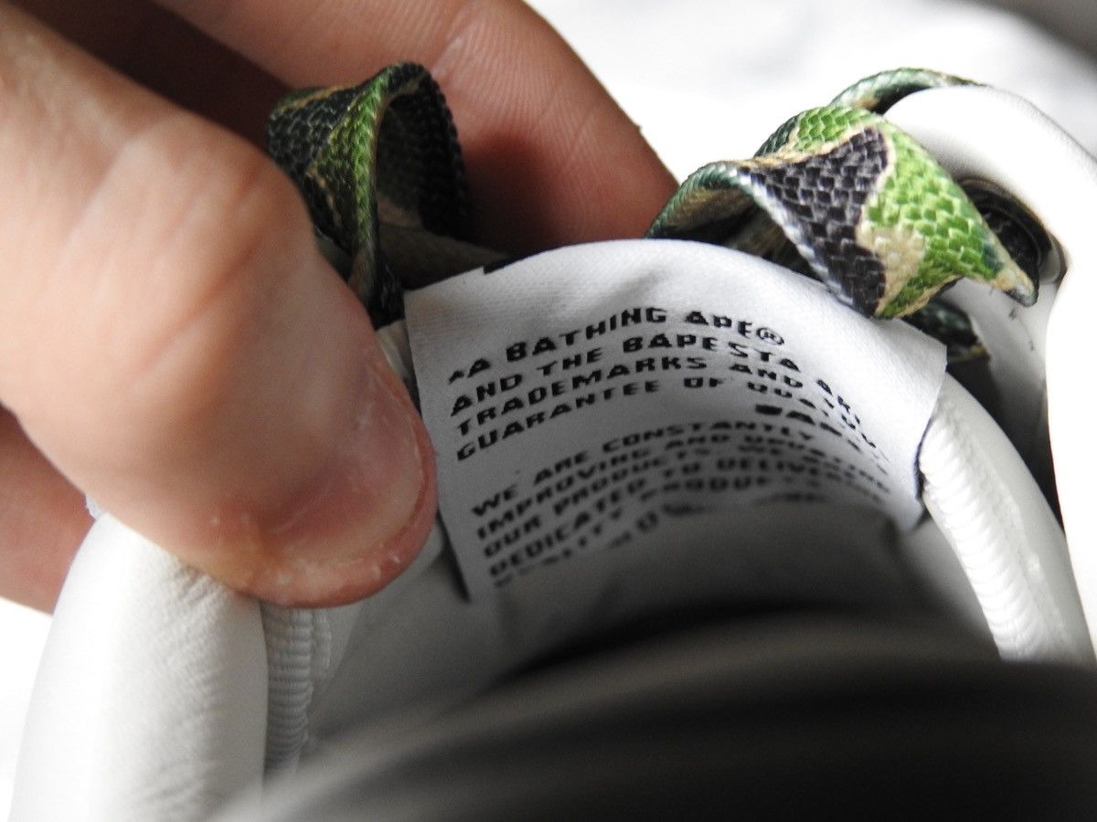 Bape BAPE STA Low White / Green ABC Camo (2024) Size US 10 / EU 43 - 14 Thumbnail