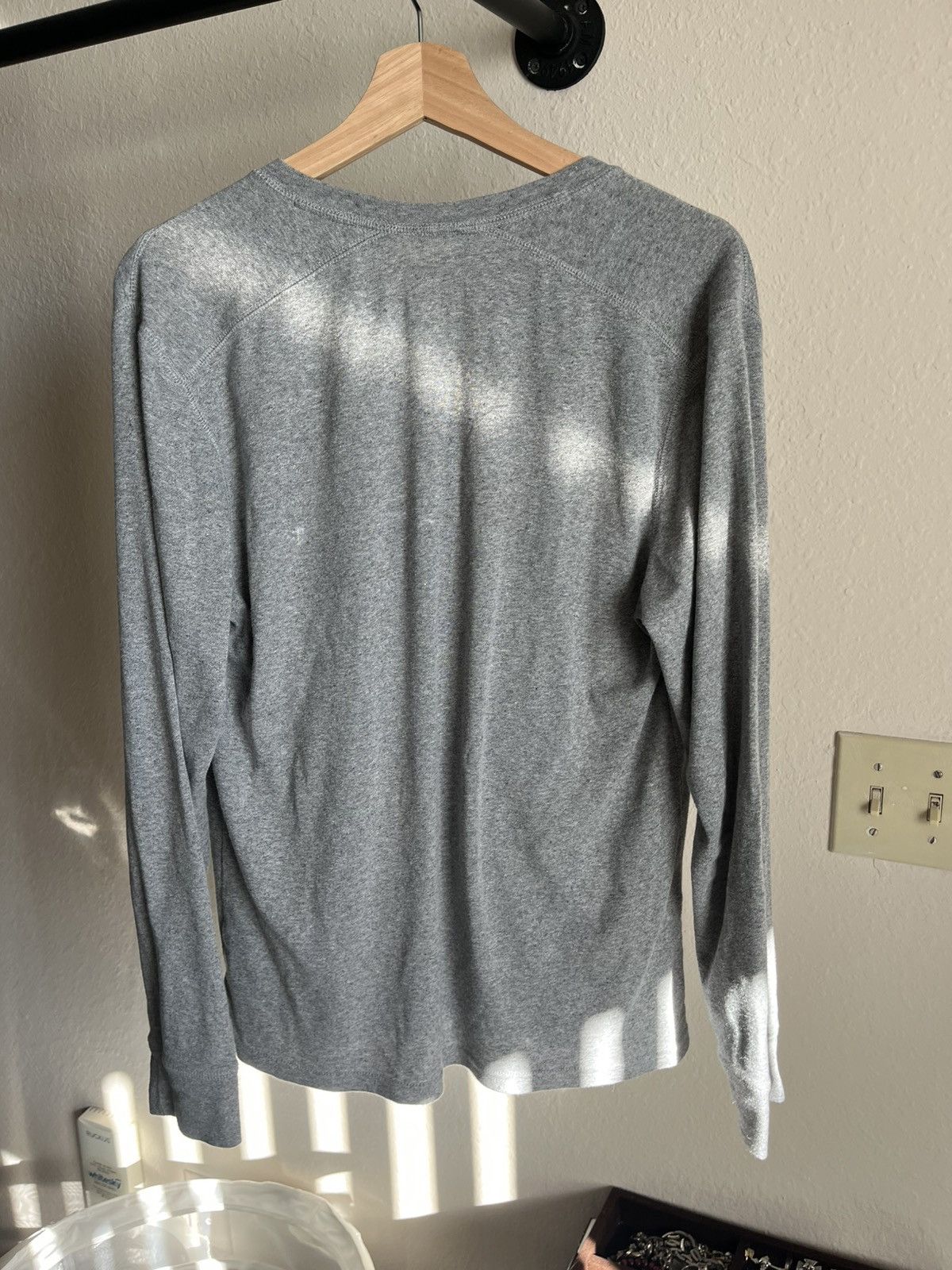 Other Custom Rabbids Graphic Henley Long Sleeve Tee (Grey) M Size US M / EU 48-50 / 2 - 2 Thumbnail