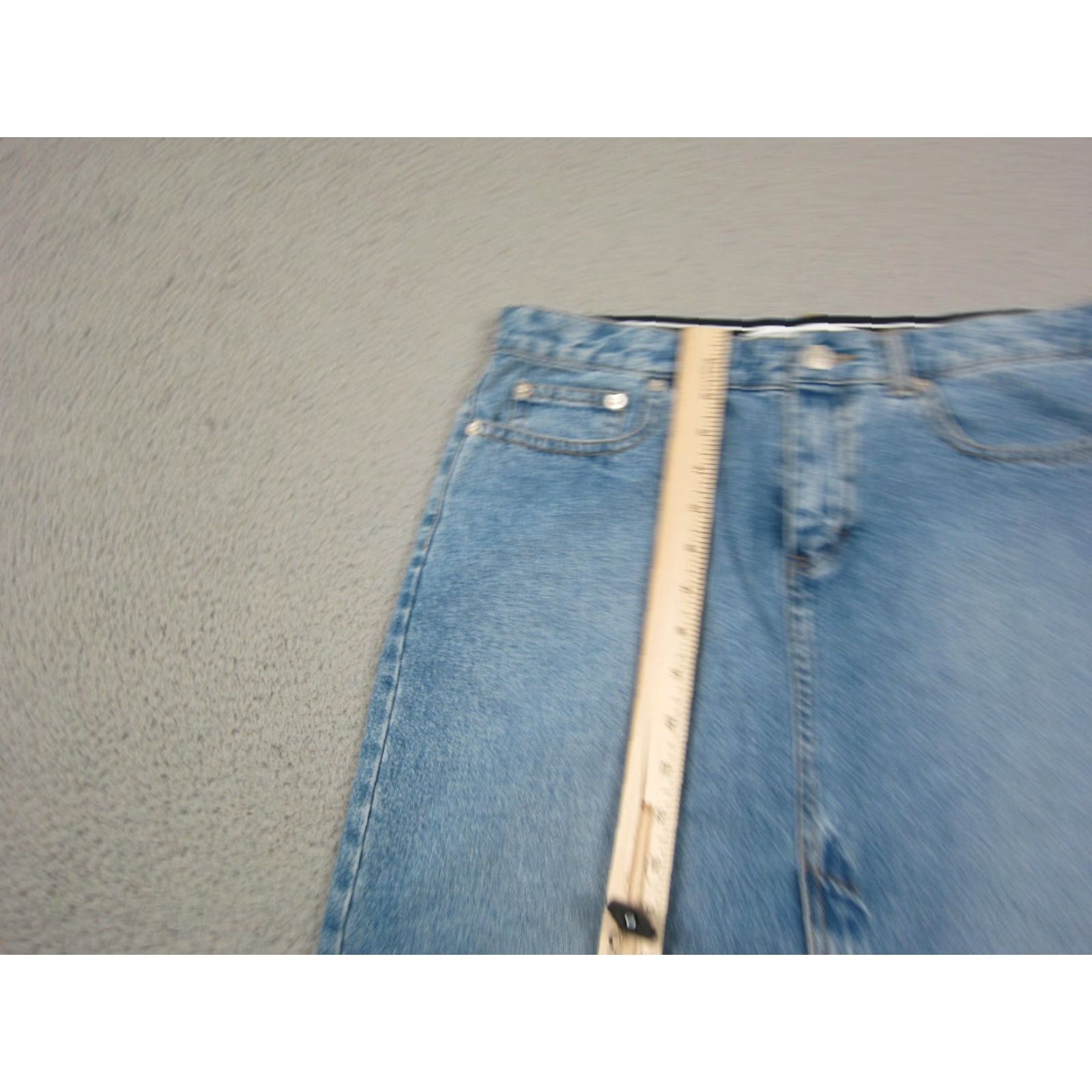 Tommy Hilfiger Vintage Tommy Hilfiger Skirt Womens 8 Blue A-Line Denim 90s Retro City Preppy Shorts? Size 30" / US 8 / IT 44 - 6 Thumbnail