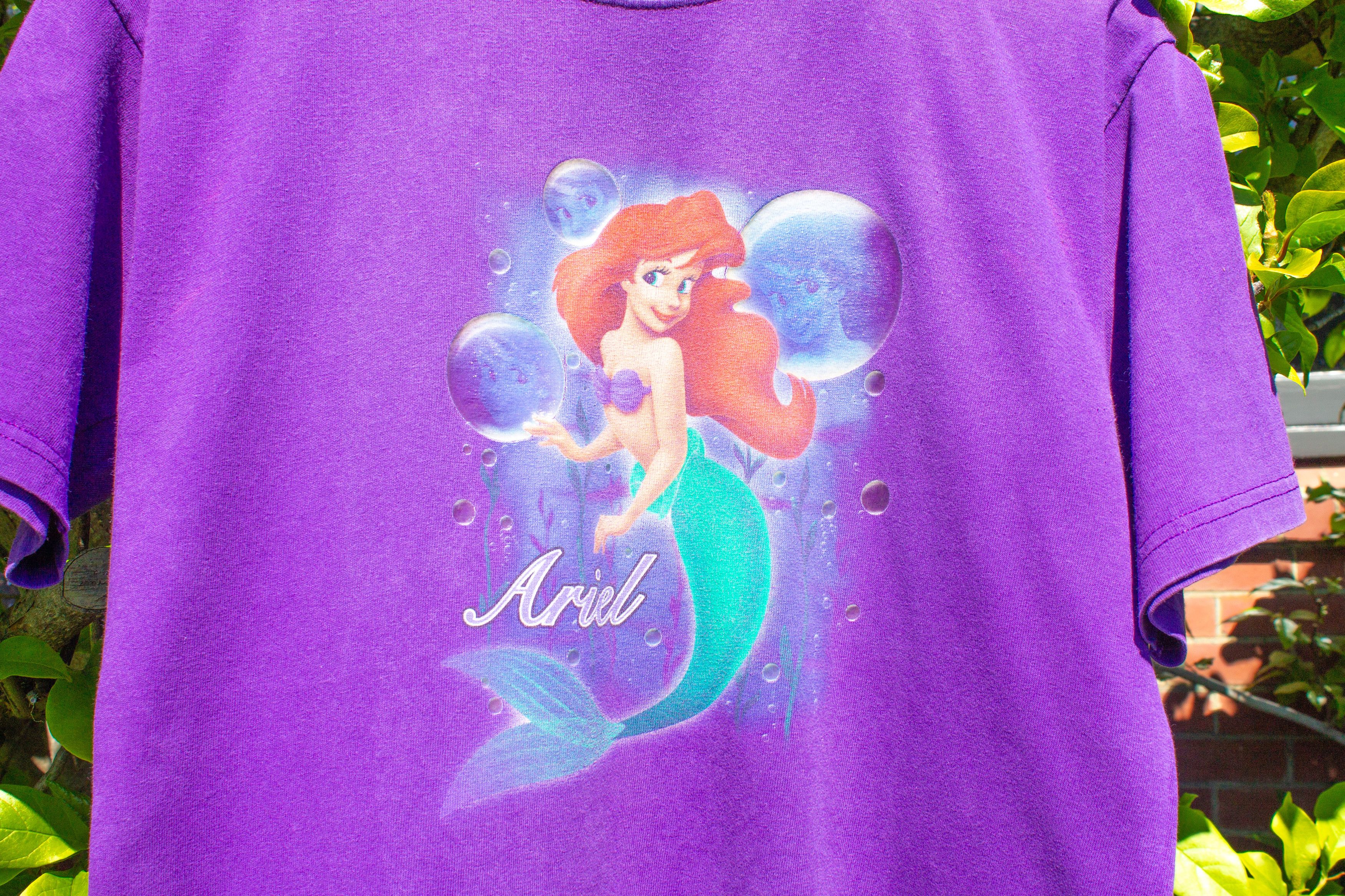 Disney 90's Vintage - Ariel The Mermaid - Promo T-shirt Size M / US 6-8 / IT 42-44 - 2 Thumbnail