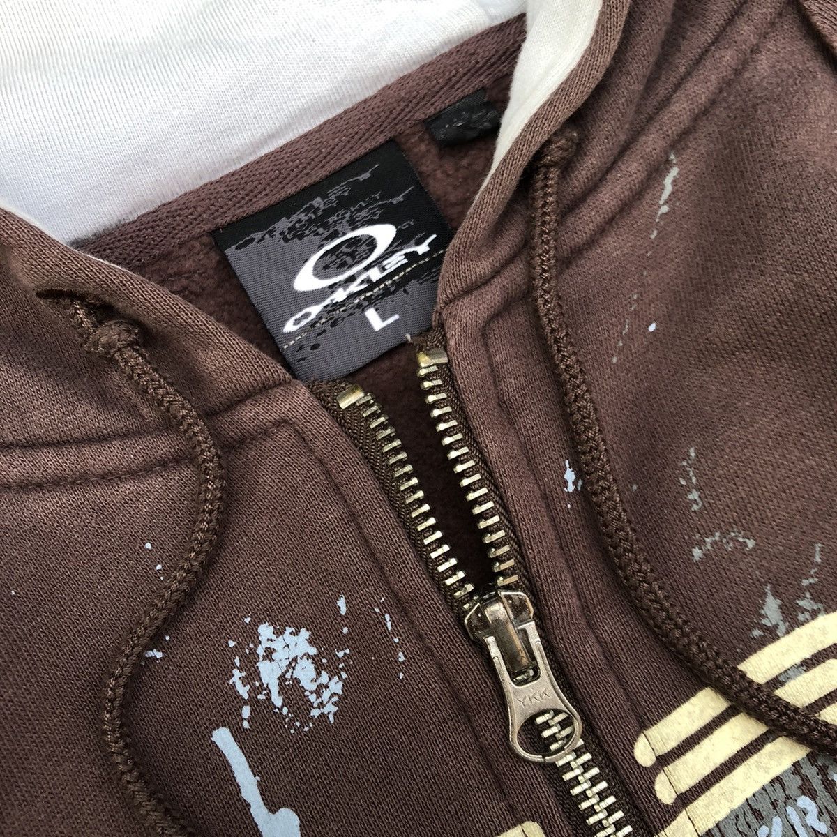 Oakley × Vintage Vintage y2k Oakley Zipp Hoodie Size US L / EU 52-54 / 3 - 3 Thumbnail