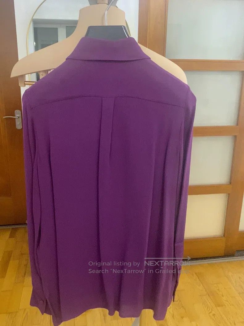 Valentino Valentino Silk logo shirt Size S / US 4 / IT 40 - 6 Thumbnail