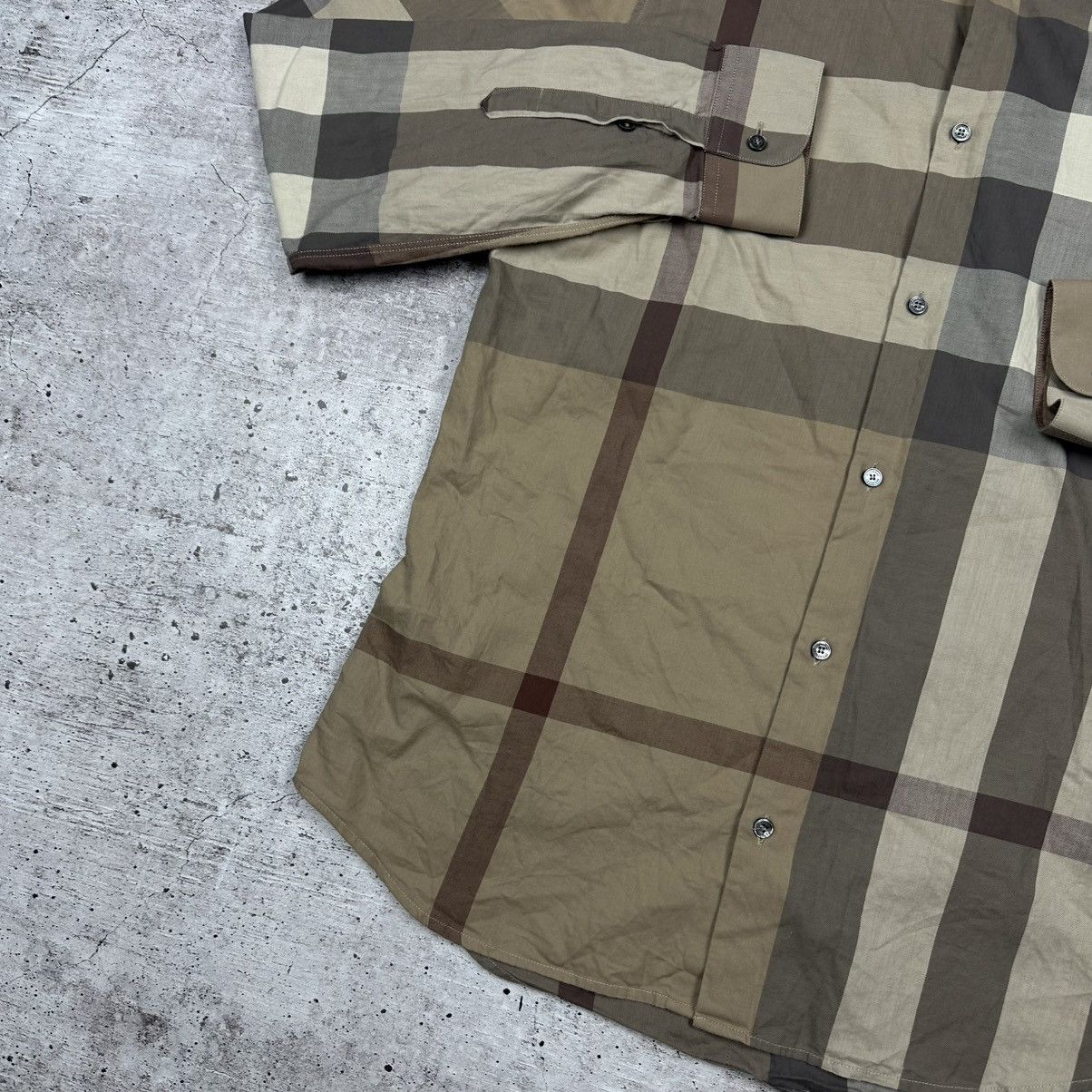 Burberry Burberry London Nova Check Full Patterned Button Up Shirt Size US M / EU 48-50 / 2 - 3 Thumbnail