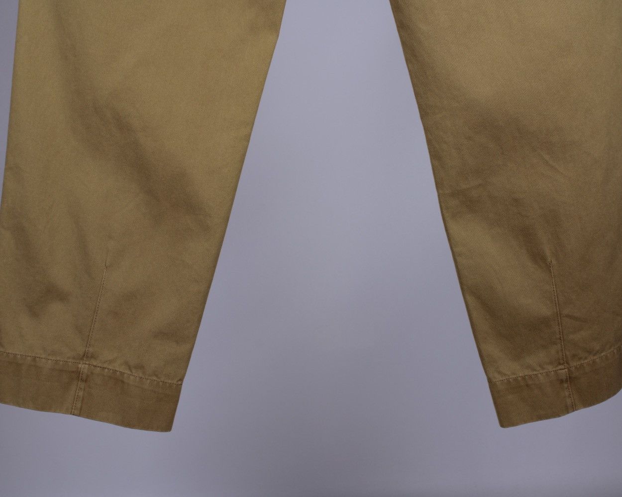 Designer × Golden Goose GOLDEN GOOSE Oversized Olive Khaki Cotton Chino Pants Size US 31 - 8 Thumbnail