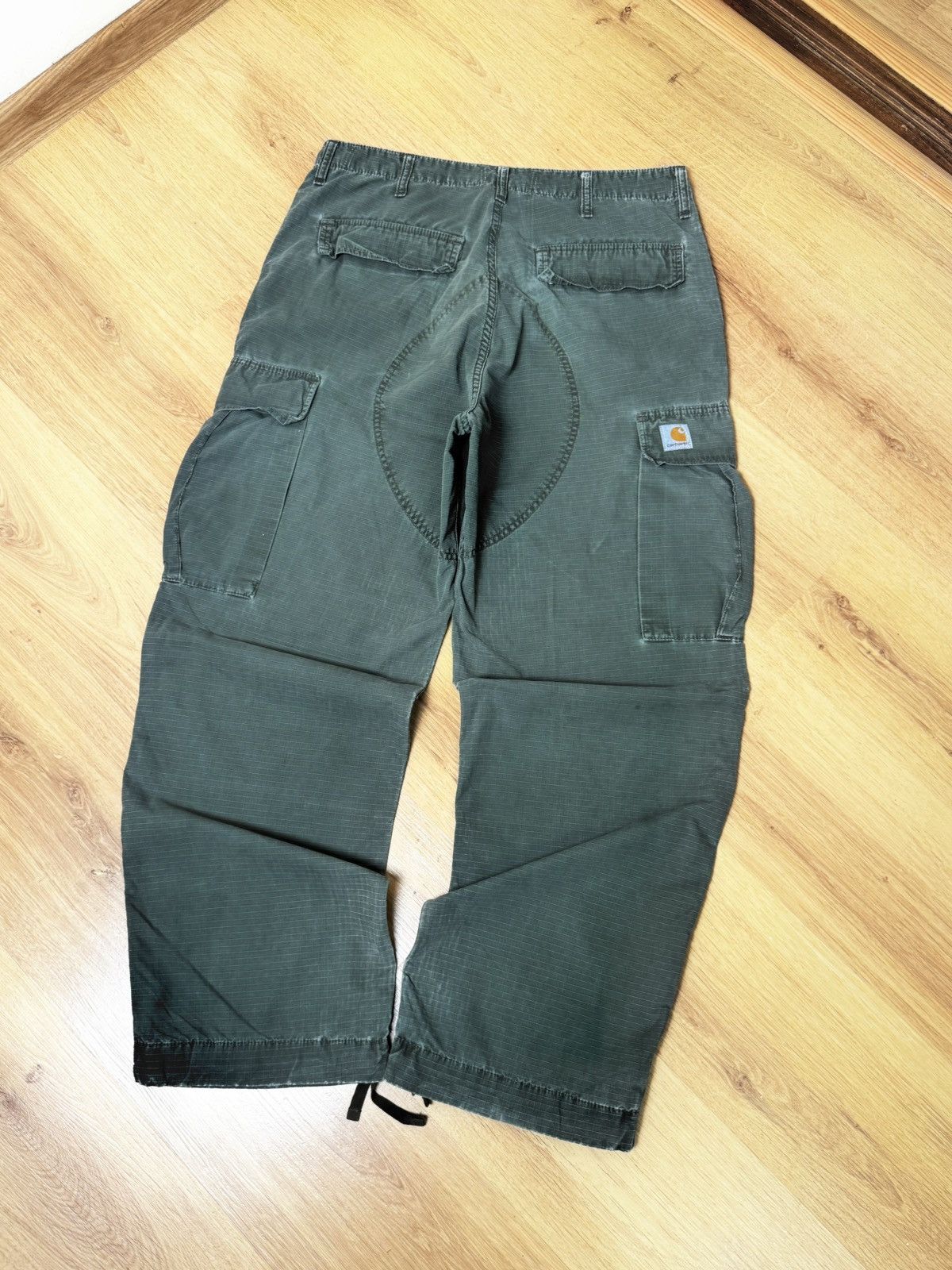 Carhartt Vintage 90s Carhartt Cargo Pants Multilpocket Olive Green L Size US 34 / EU 50 - 20 Thumbnail
