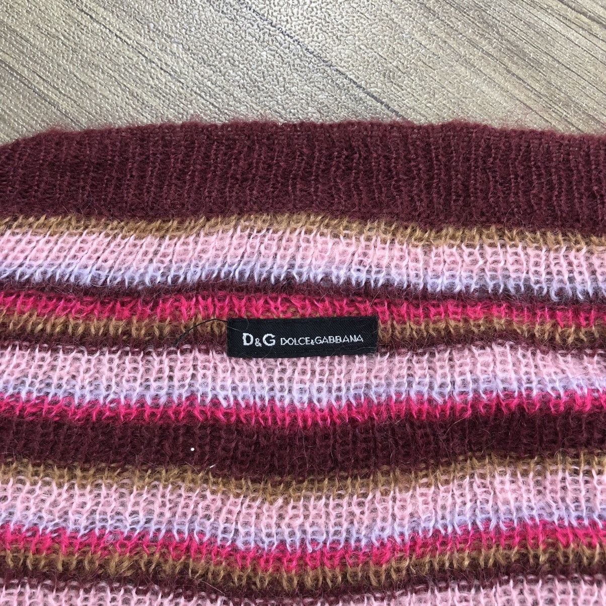Dolce & Gabbana 2000s Dolce & Gabbana D&G Striped Mohair Knit Sweater Luxury Size US M / EU 48-50 / 2 - 11 Thumbnail