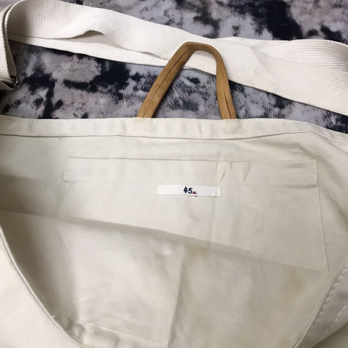45rpm 45rpm Tote shoulder Bag Canvas Meets Horse Leather Size ONE SIZE - 6 Thumbnail
