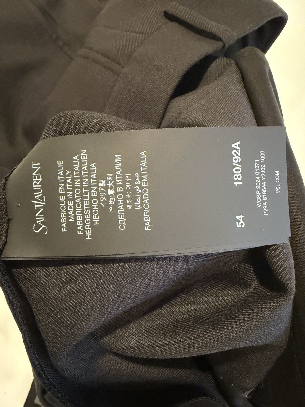 Saint Laurent Paris Saint Laurent mens 2024 wool pants. 54/38. $1350 Size US 38 / EU 54 - 10 Thumbnail