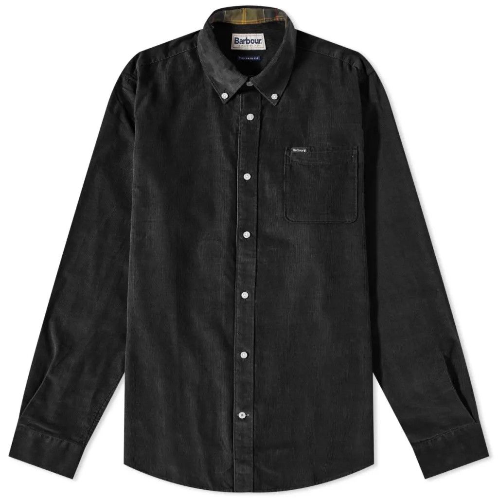Barbour 💚 Barbour Ramsey Tailored Cord Shirt Black Medium NEW Size US M / EU 48-50 / 2 - 1 Thumbnail