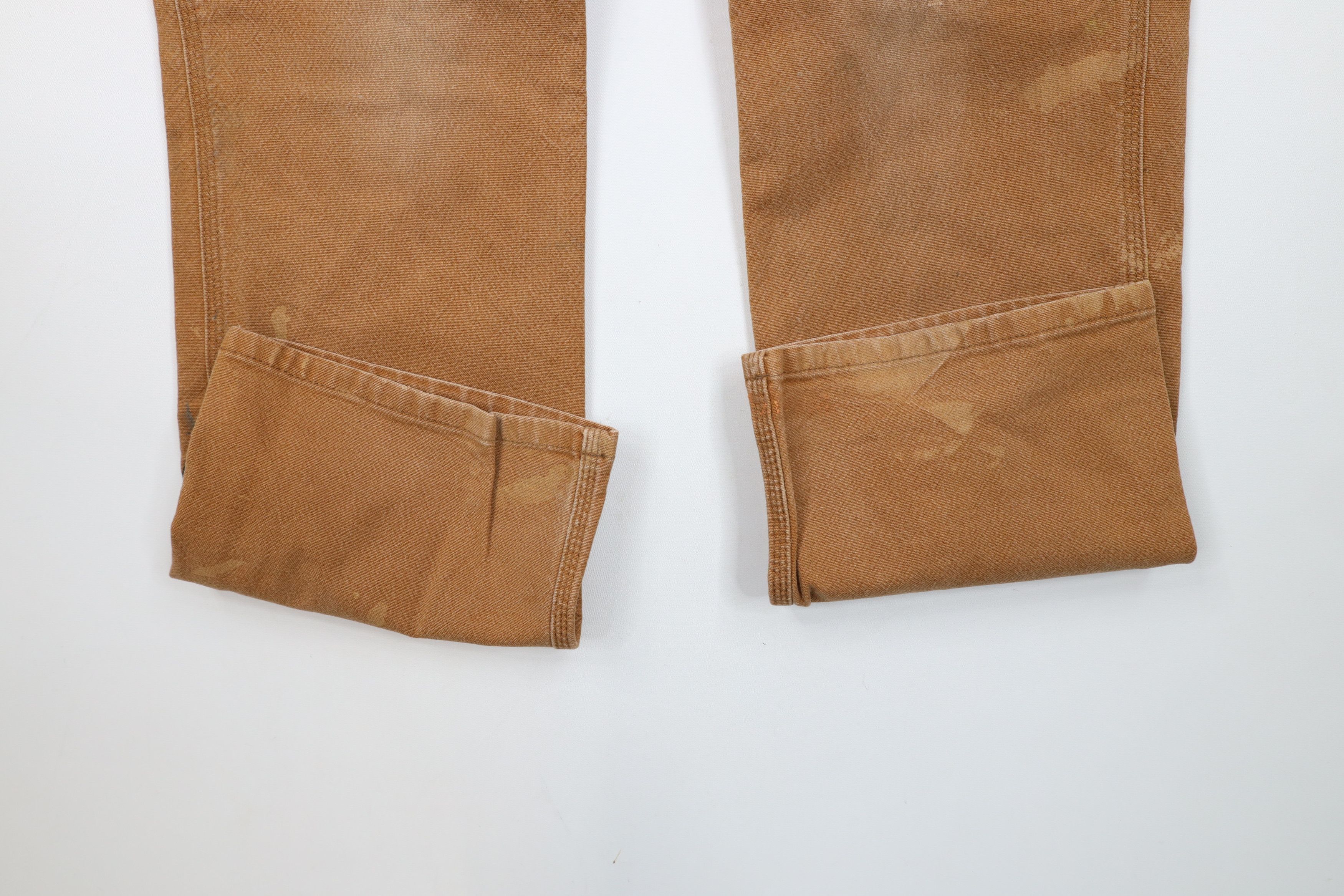 Carhartt × Vintage Vintage Y2K Carhartt Relaxed Fit Canvas Dungaree Pants Brown Size US 32 / EU 48 - 5 Thumbnail