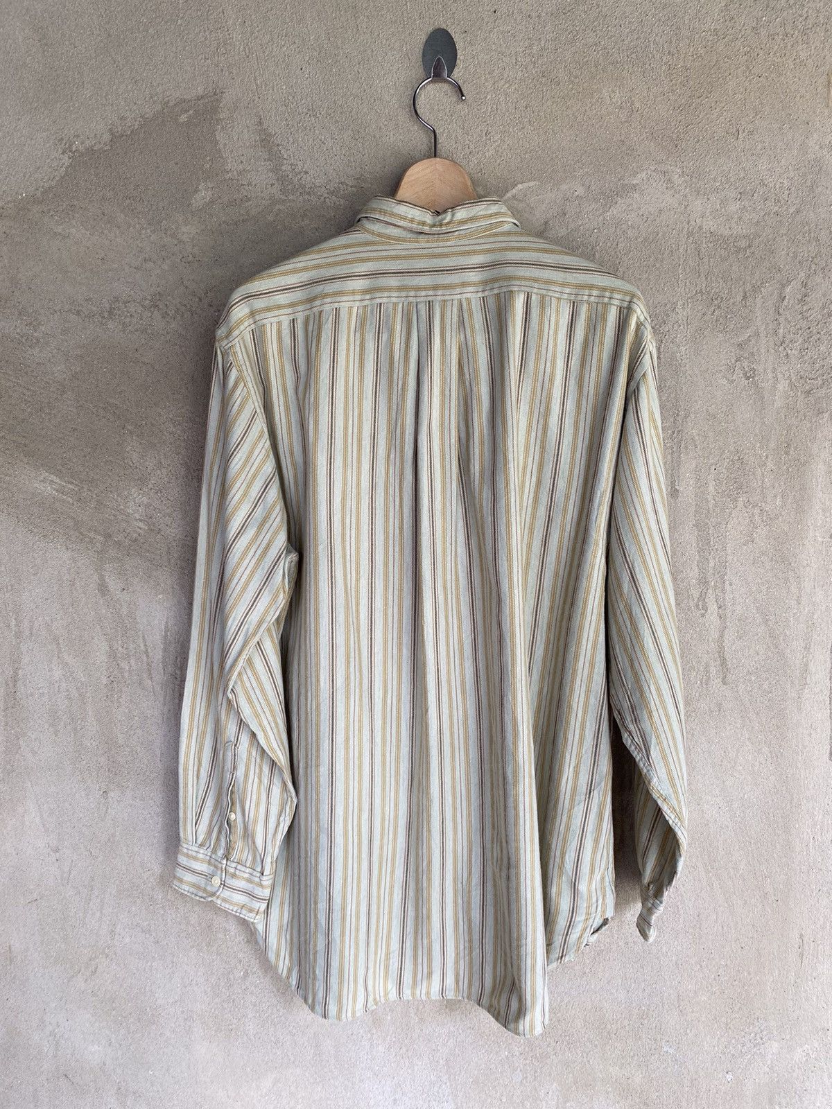 J.Crew Vintage J.Crew Stripe Design Flannel Shirt Button Up Size US L / EU 52-54 / 3 - 7 Thumbnail