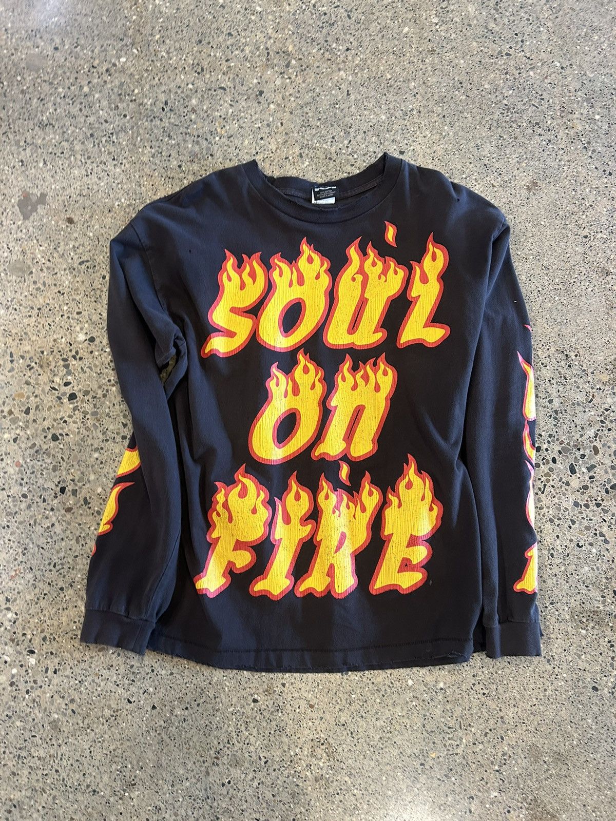 Saint Michael Gray saint michael soul on fire shirt Size US L / EU 52-54 / 3 - 1 Thumbnail