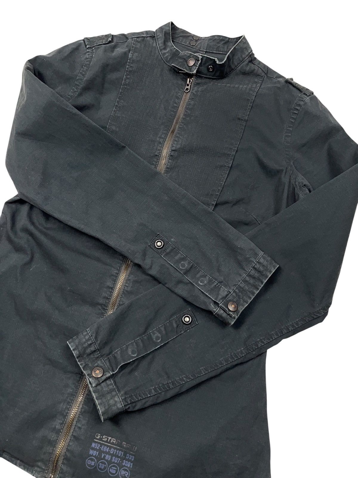 G-Star Vintage G-Star Raw Zip Biker Jacket Lightweight Overshirt Size S / US 4 / IT 40 - 4 Thumbnail