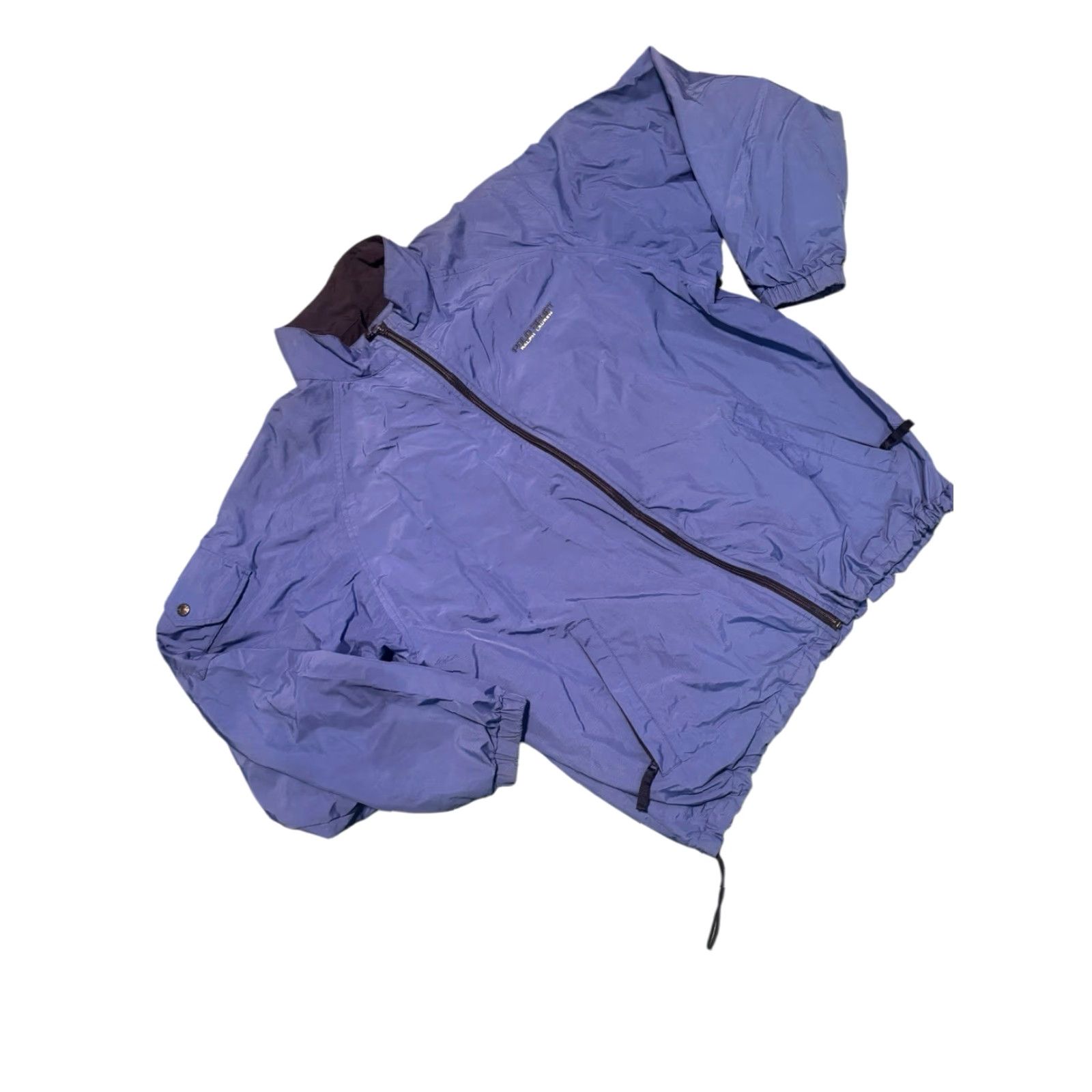 Nike VINTAGE Polo Ralph Lauren Sport Windbreaker Jacket Mens XL Blue Full Zip 90s Size US XL / EU 56 / 4 - 3 Thumbnail