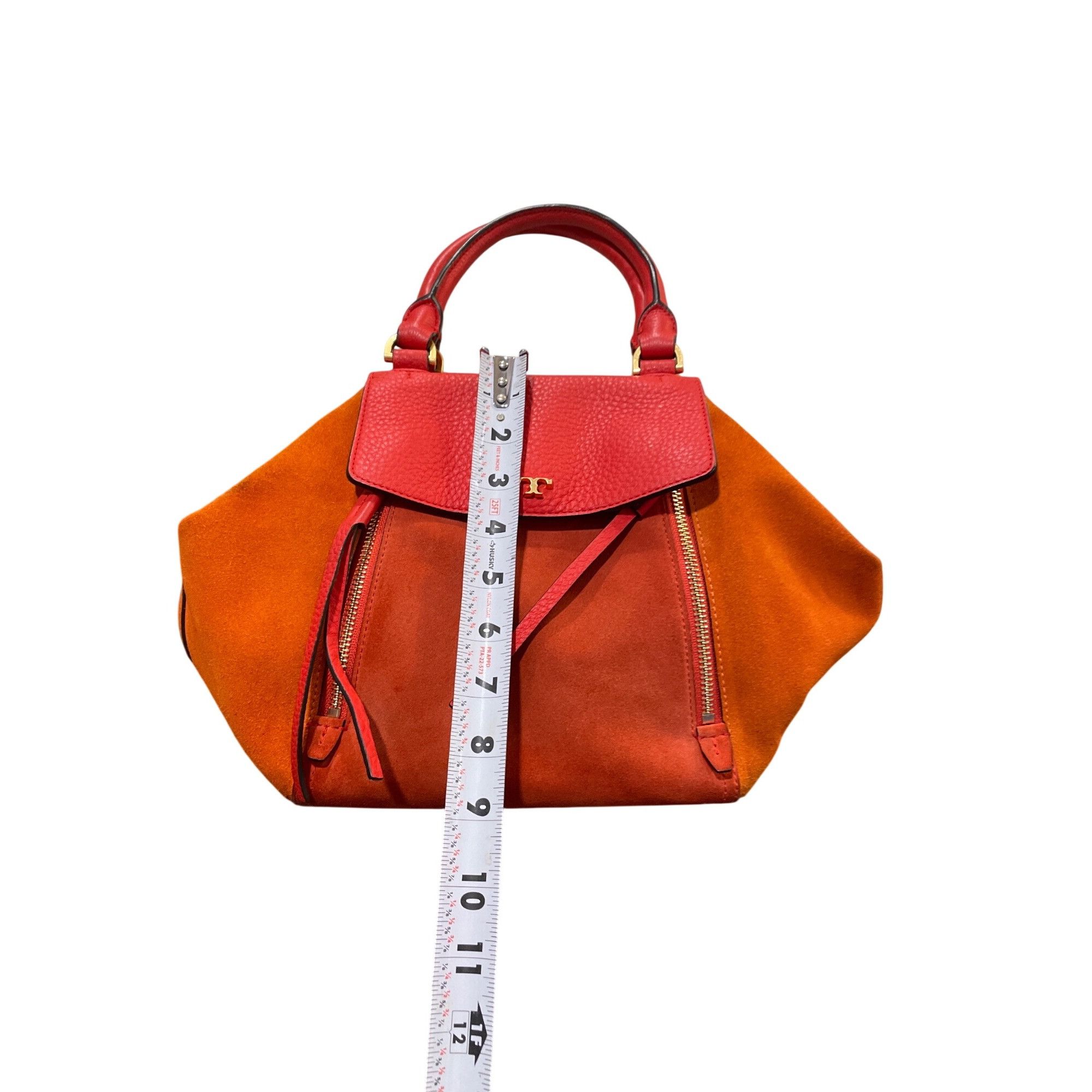 Tory Burch Tory Burch wms red orange suede leather tassled crossbody ha Size ONE SIZE - 7 Thumbnail