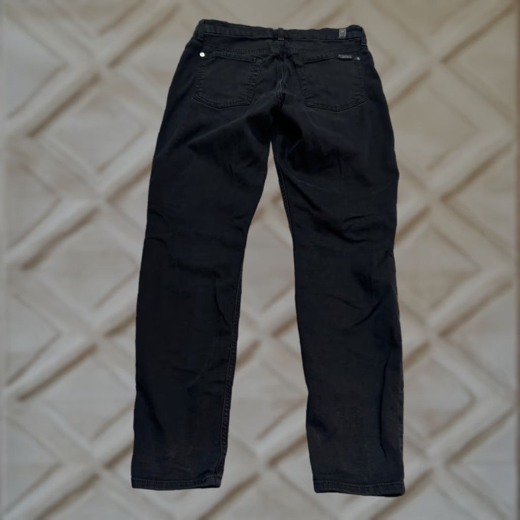 7 For All Mankind 7 For All Mankind Jeans Women 7 For All Mankind B(Air) Ankle Skinny Denim Black 27 High Rise Slim City Streetwear Pockets 5-Pocket Design Size 30" / US 8 / IT 44 - 1 Thumbnail