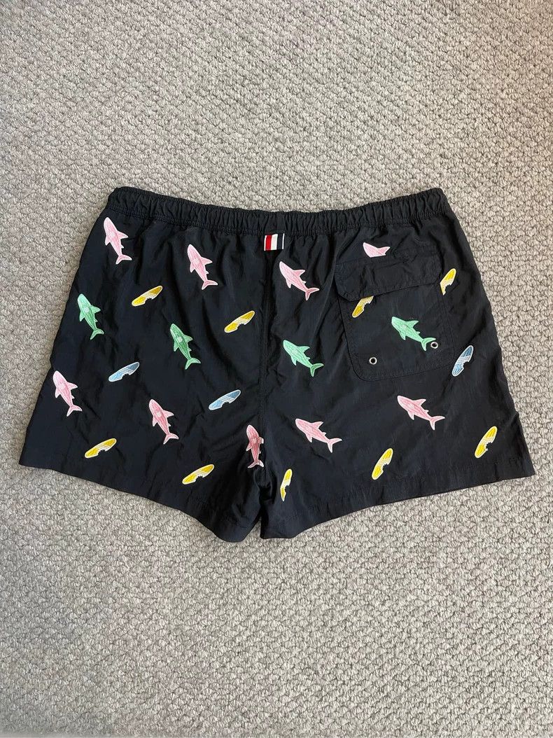 Thom Browne Thom browne Size 5 Black full-print embroidered colorful s Size US 34 / EU 50 - 2 Thumbnail
