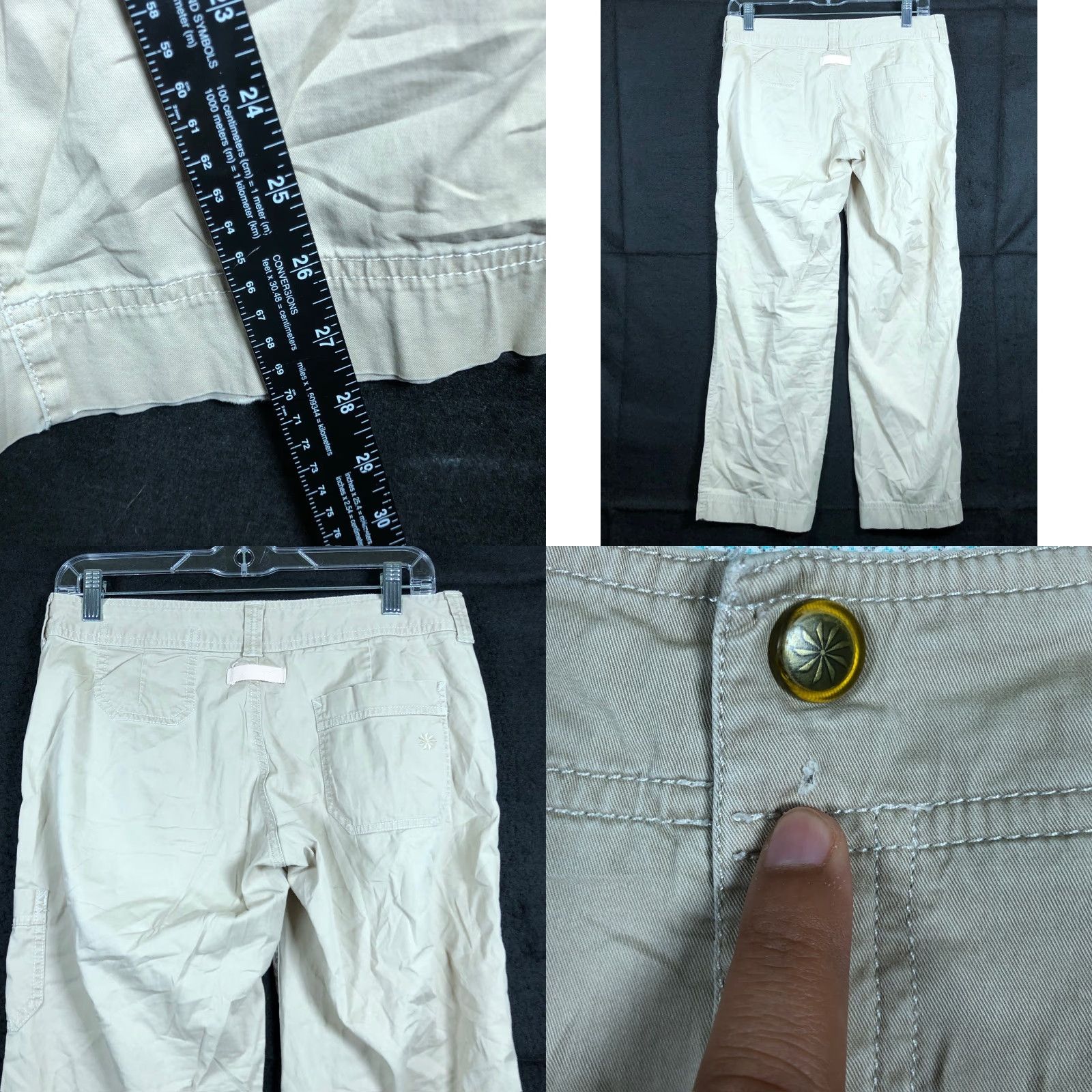 Athleta Athleta Womens Pants Tan Petite Mid Rise Athletic Capri Stretch 2P Size 24" / US 00 / IT 34 - 8 Thumbnail