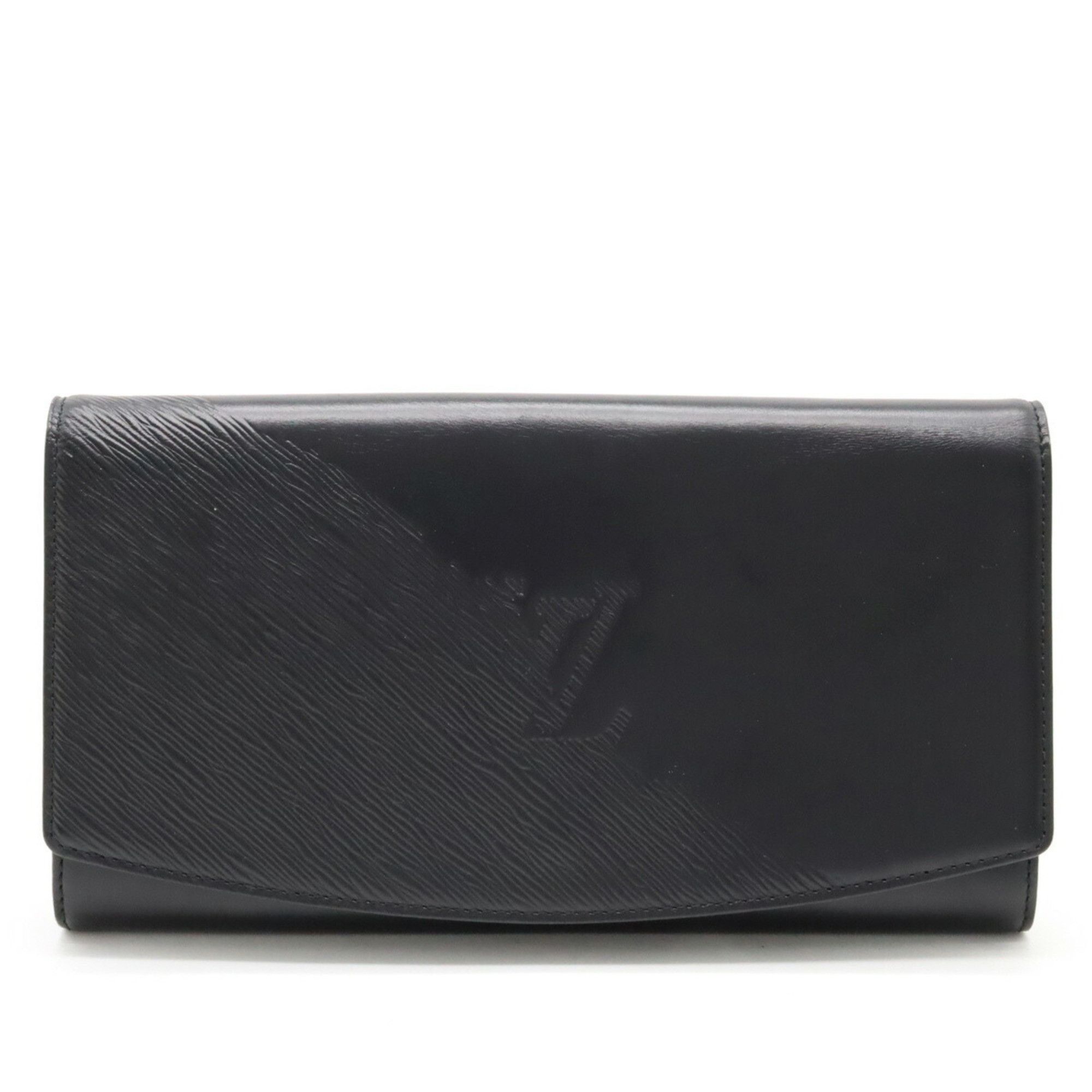 image of Louis Vuitton Opera Line Aegean Clutch Bag Second Noir Black M63962, Women's